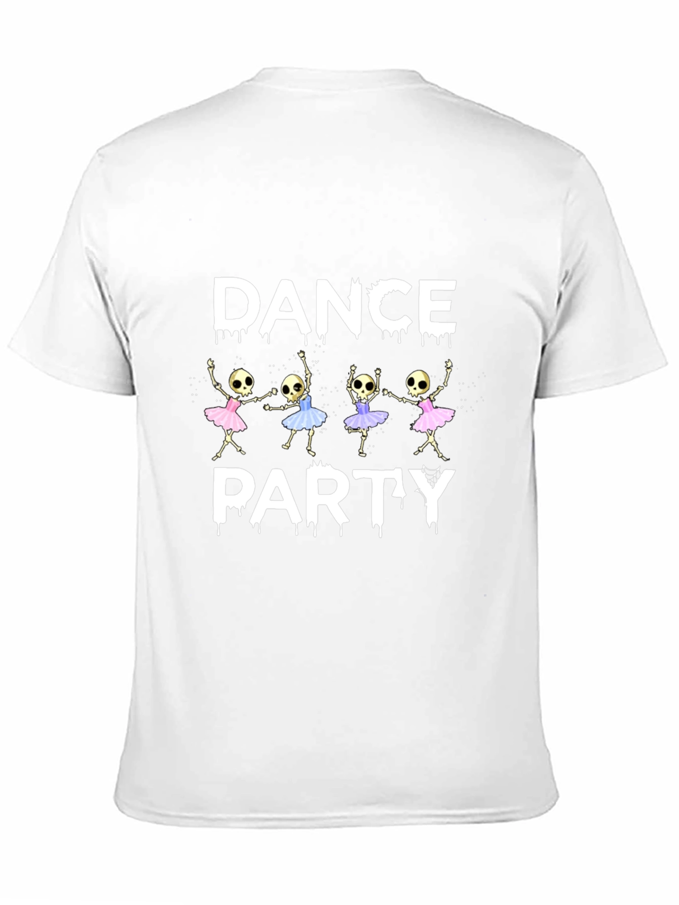 Dance Party Skeleton Graphic T-Shirt