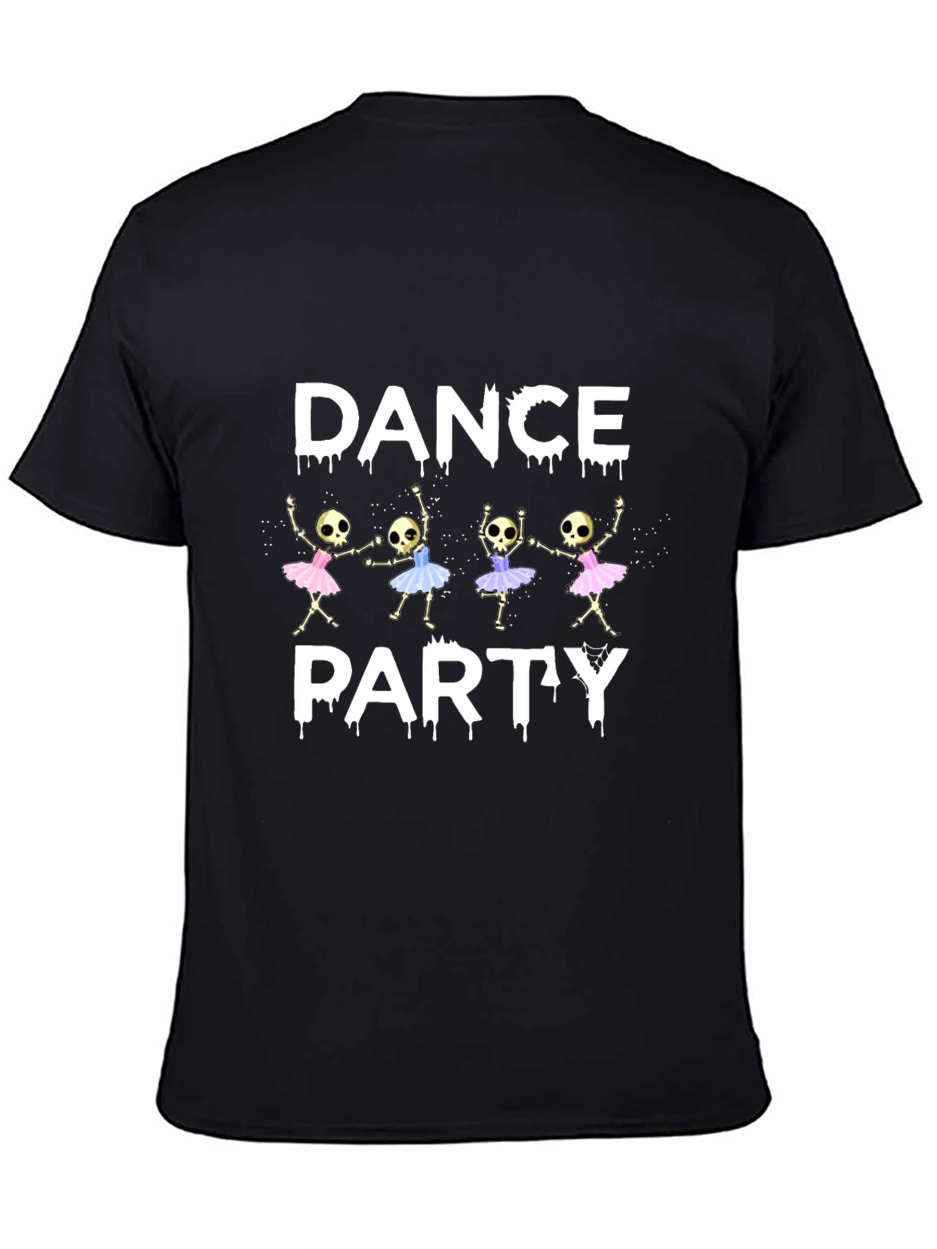 Dance Party Skeleton Graphic T-Shirt