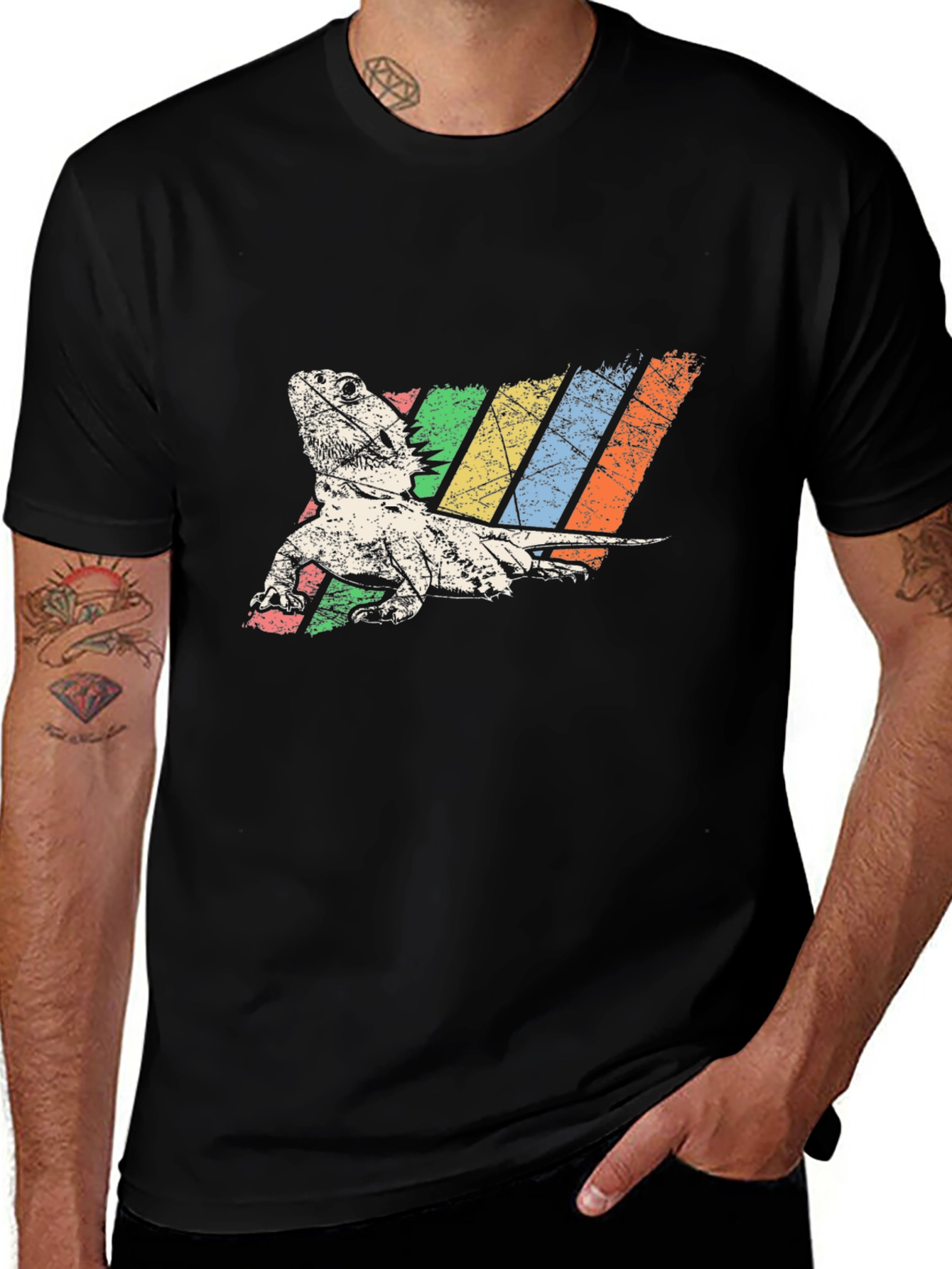 Bearded Dragon Retro Graphic Tee