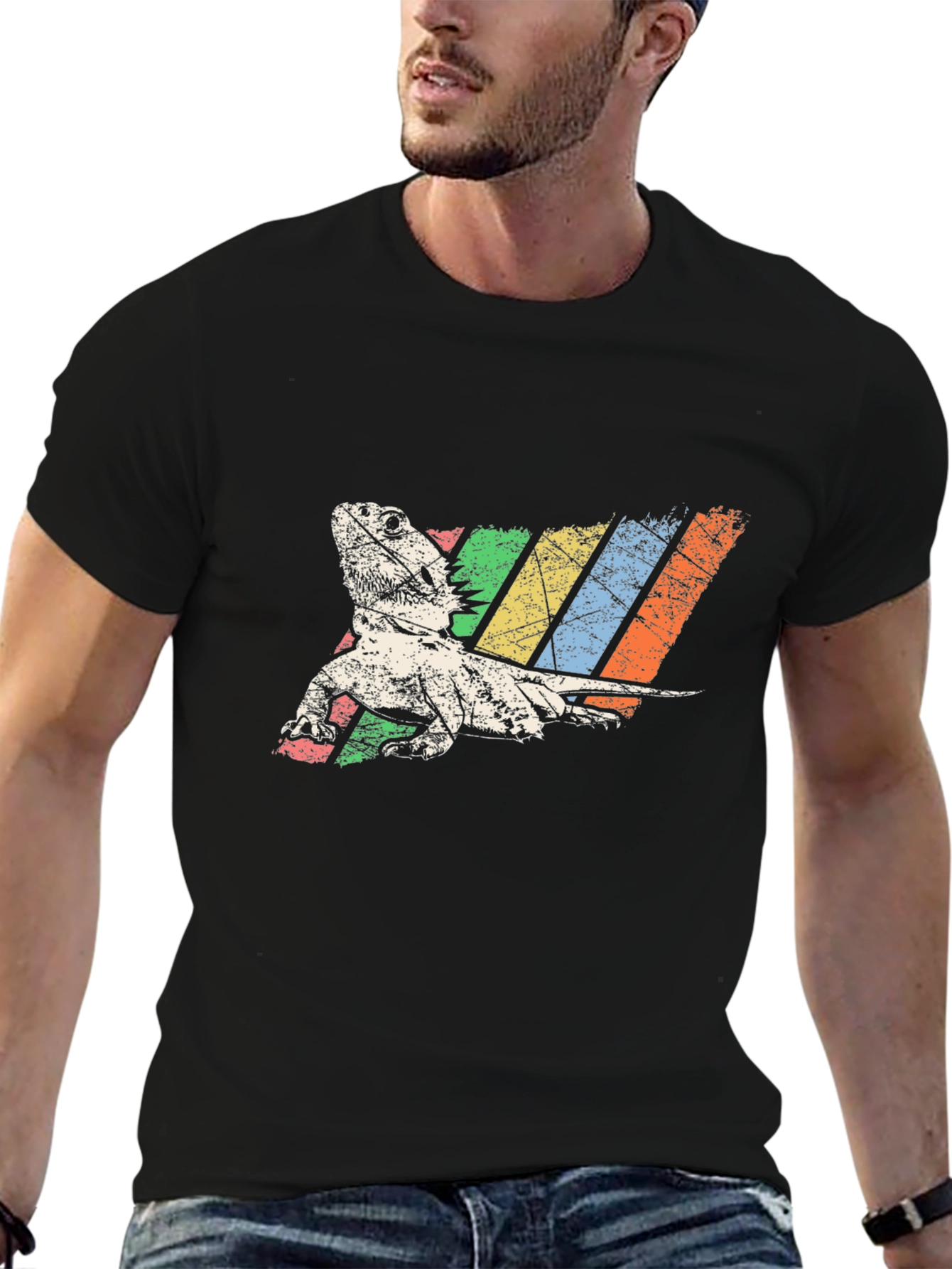 Bearded Dragon Retro Graphic Tee