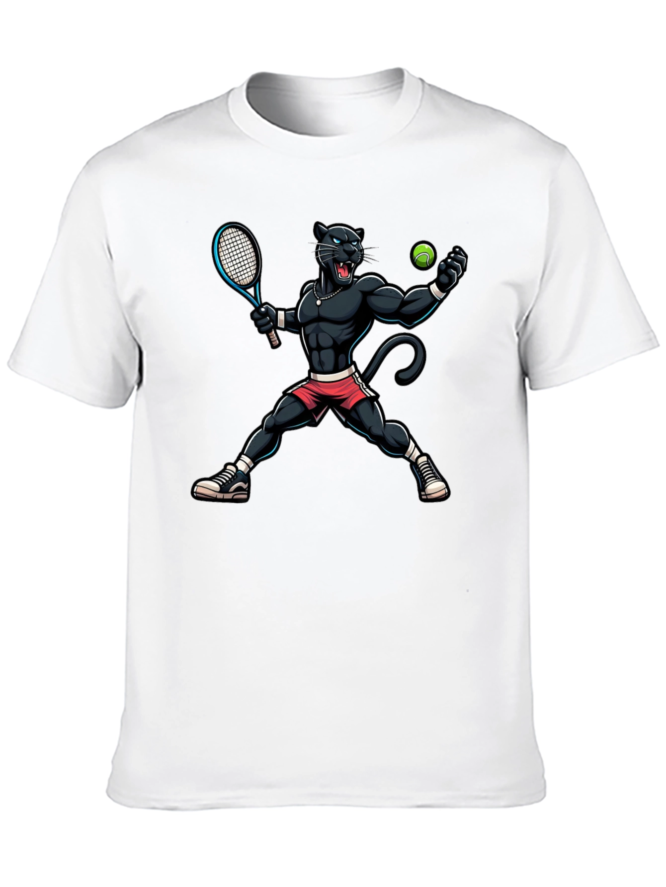 Black Panther Tennis Graphic Tee