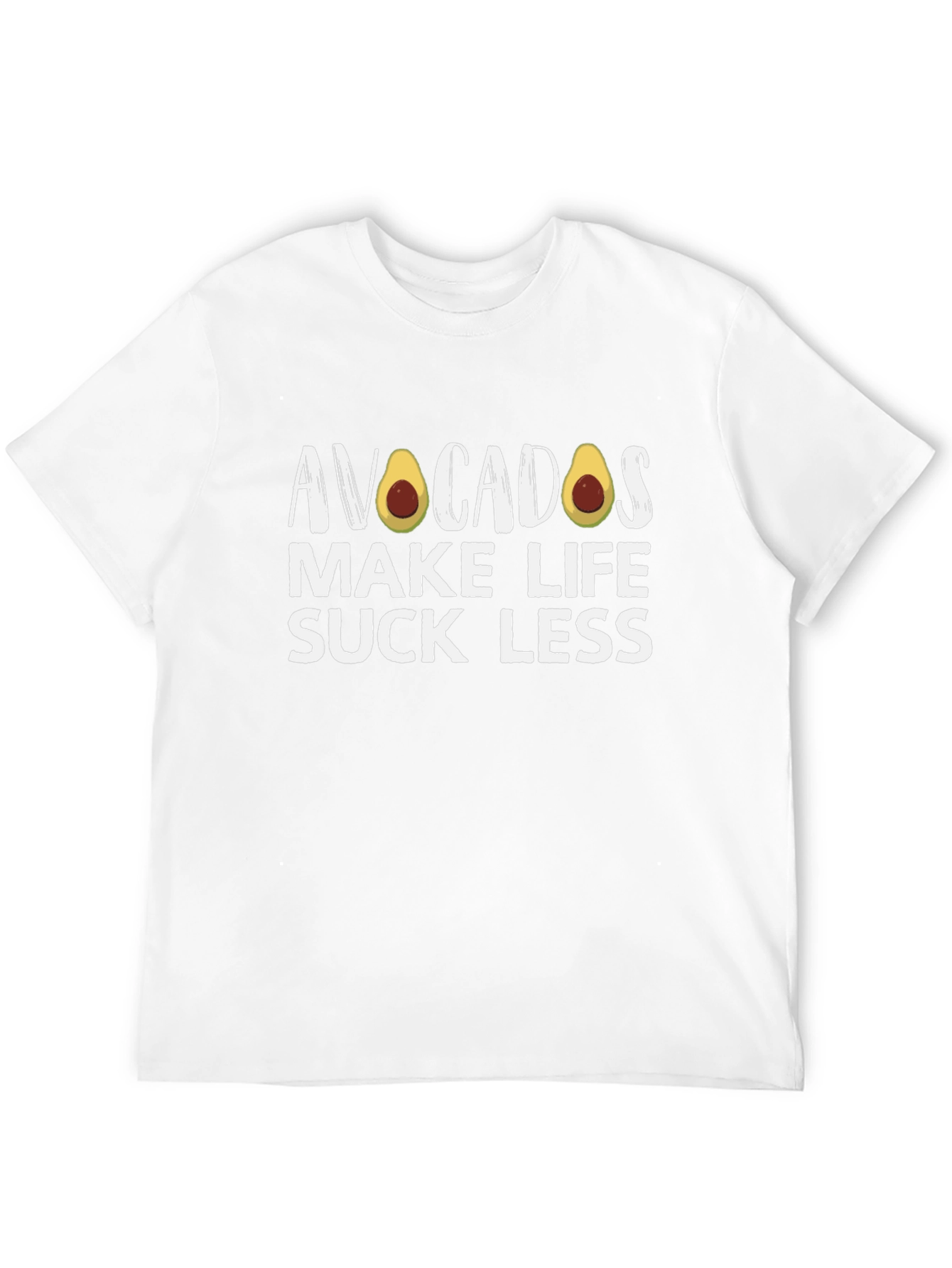Avocados Make Life Suck Less Black T-Shirt
