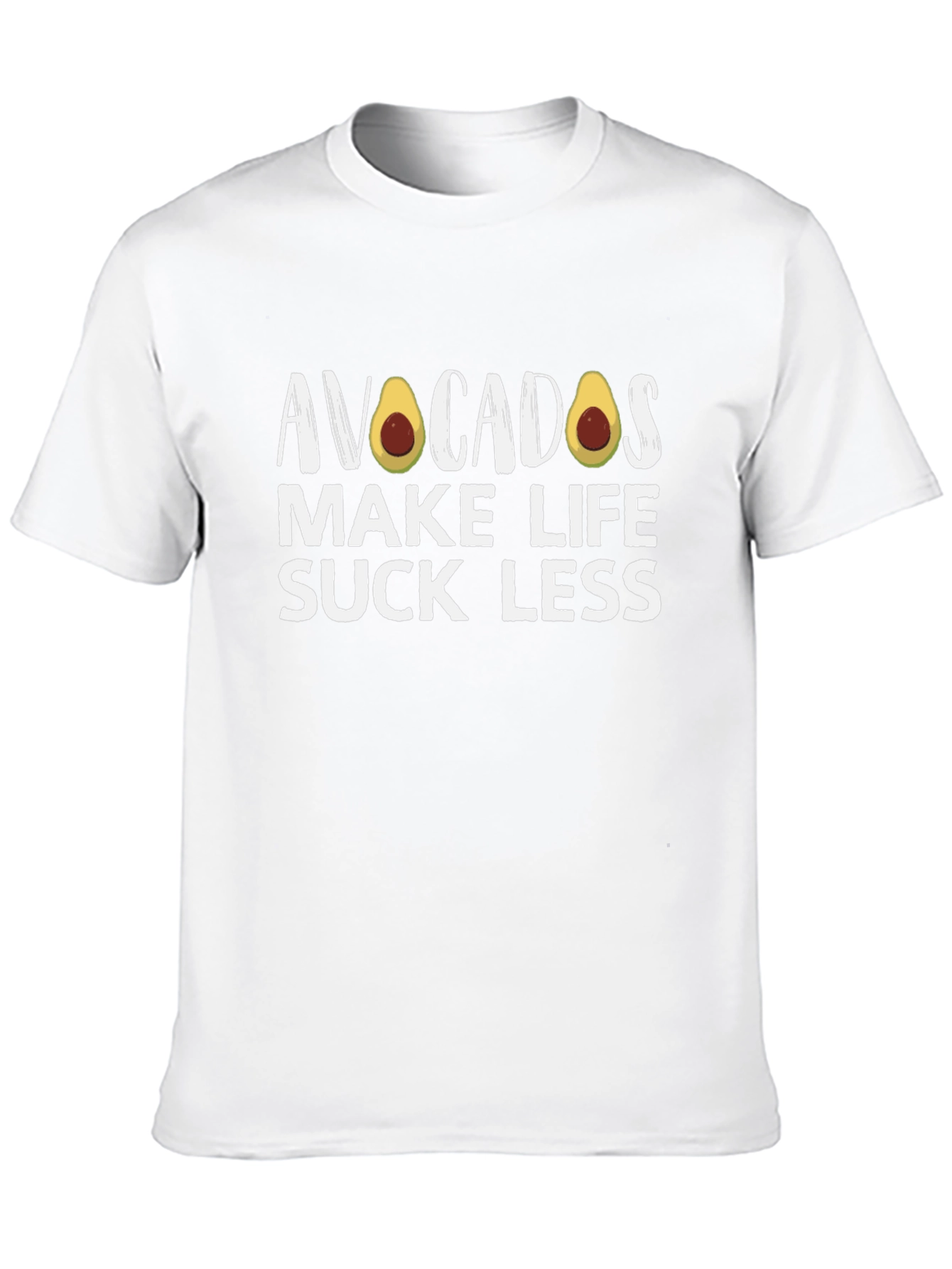 Avocados Make Life Suck Less Black T-Shirt