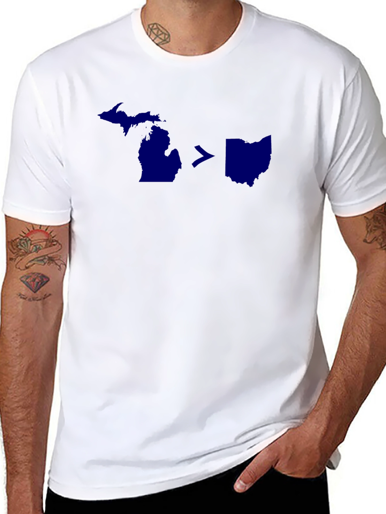Michigan > Ohio T-Shirt - State Rivalry Tee
