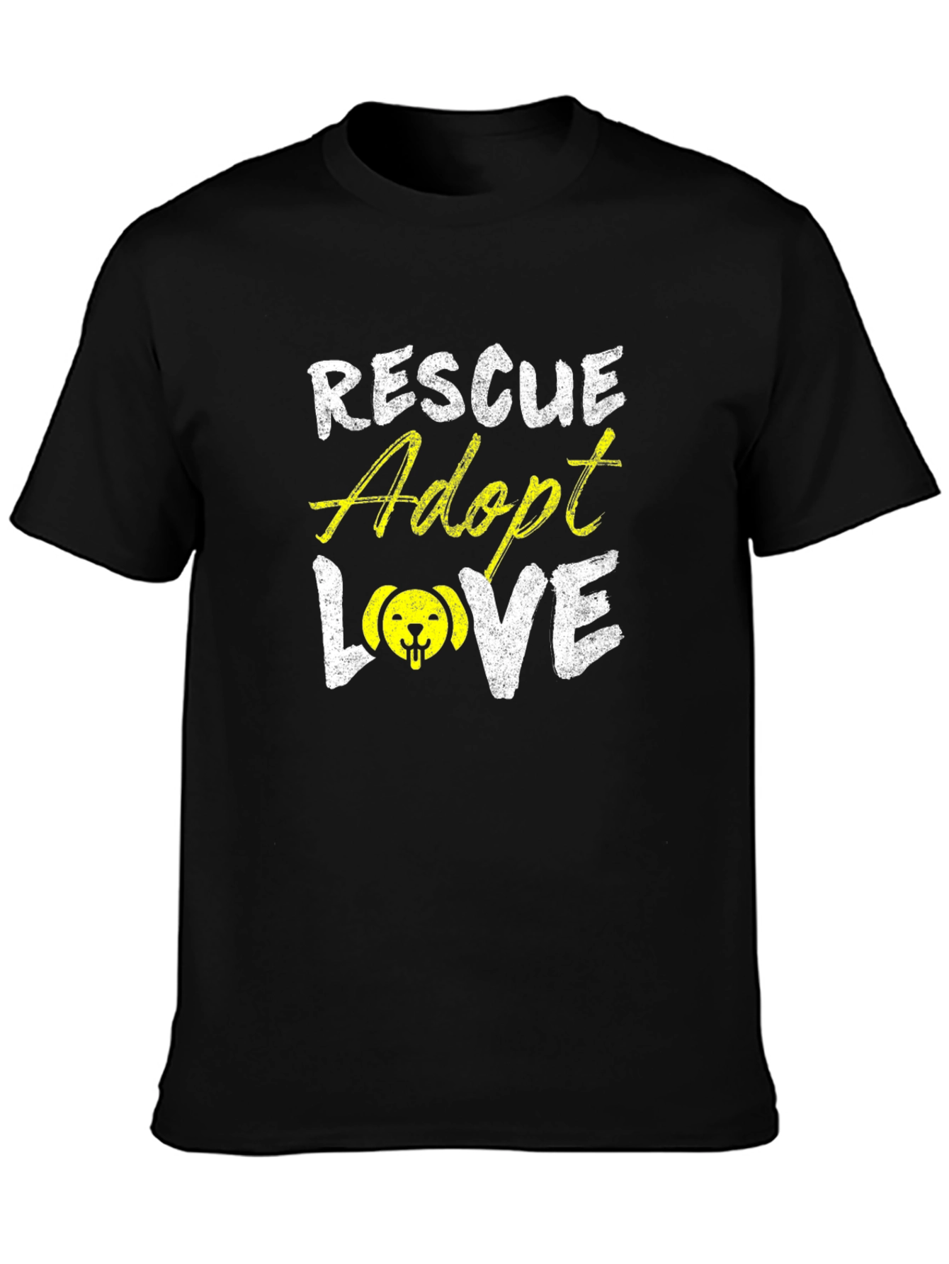 Rescue Adopt Love T-Shirt - Dog Lover Tee