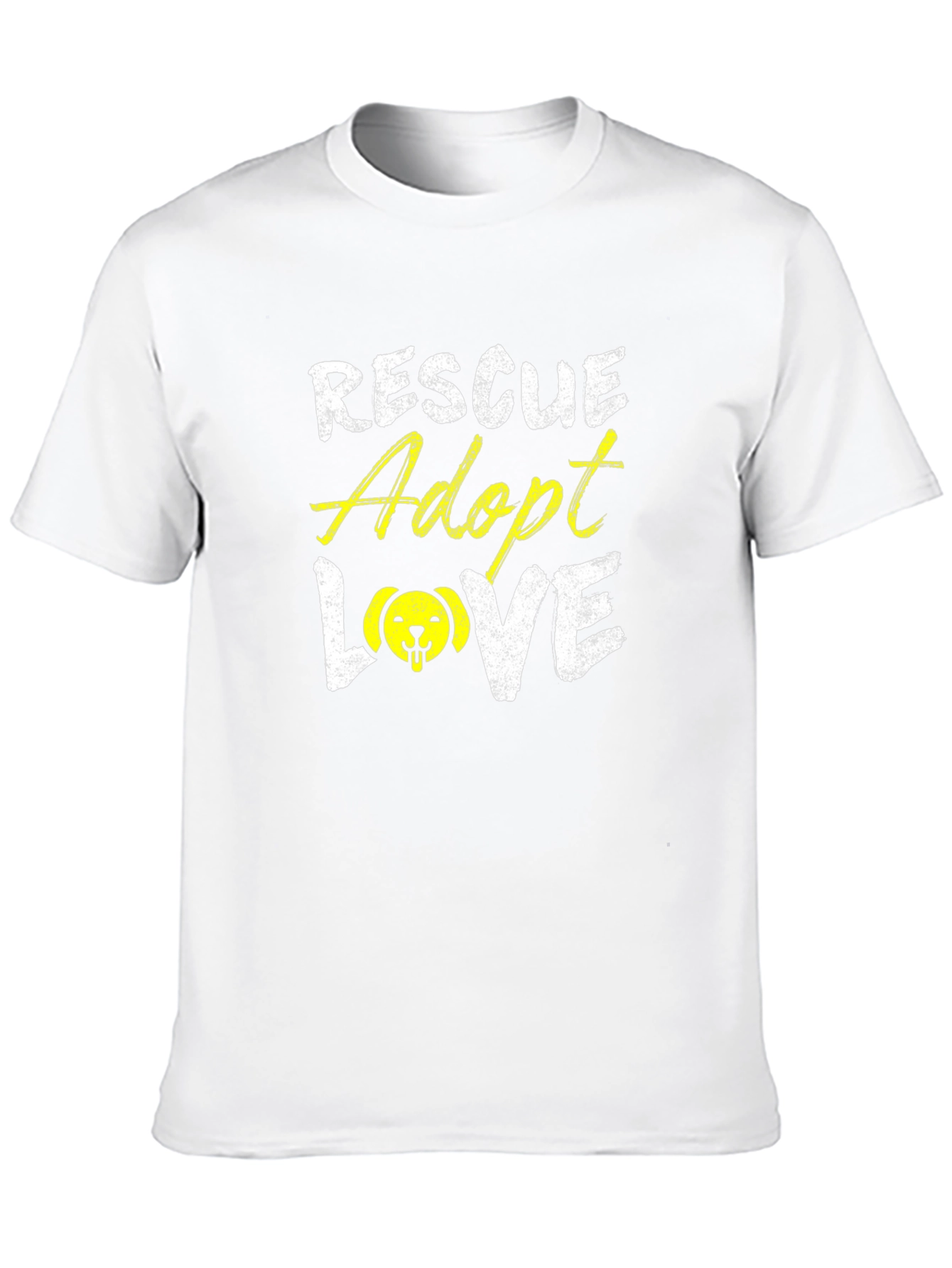 Rescue Adopt Love T-Shirt - Dog Lover Tee