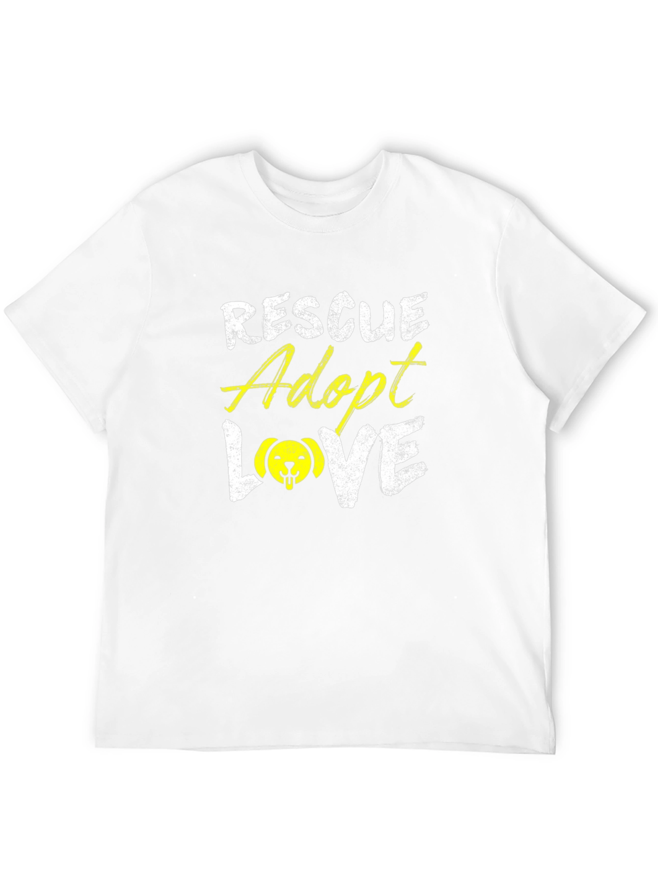 Rescue Adopt Love T-Shirt - Dog Lover Tee