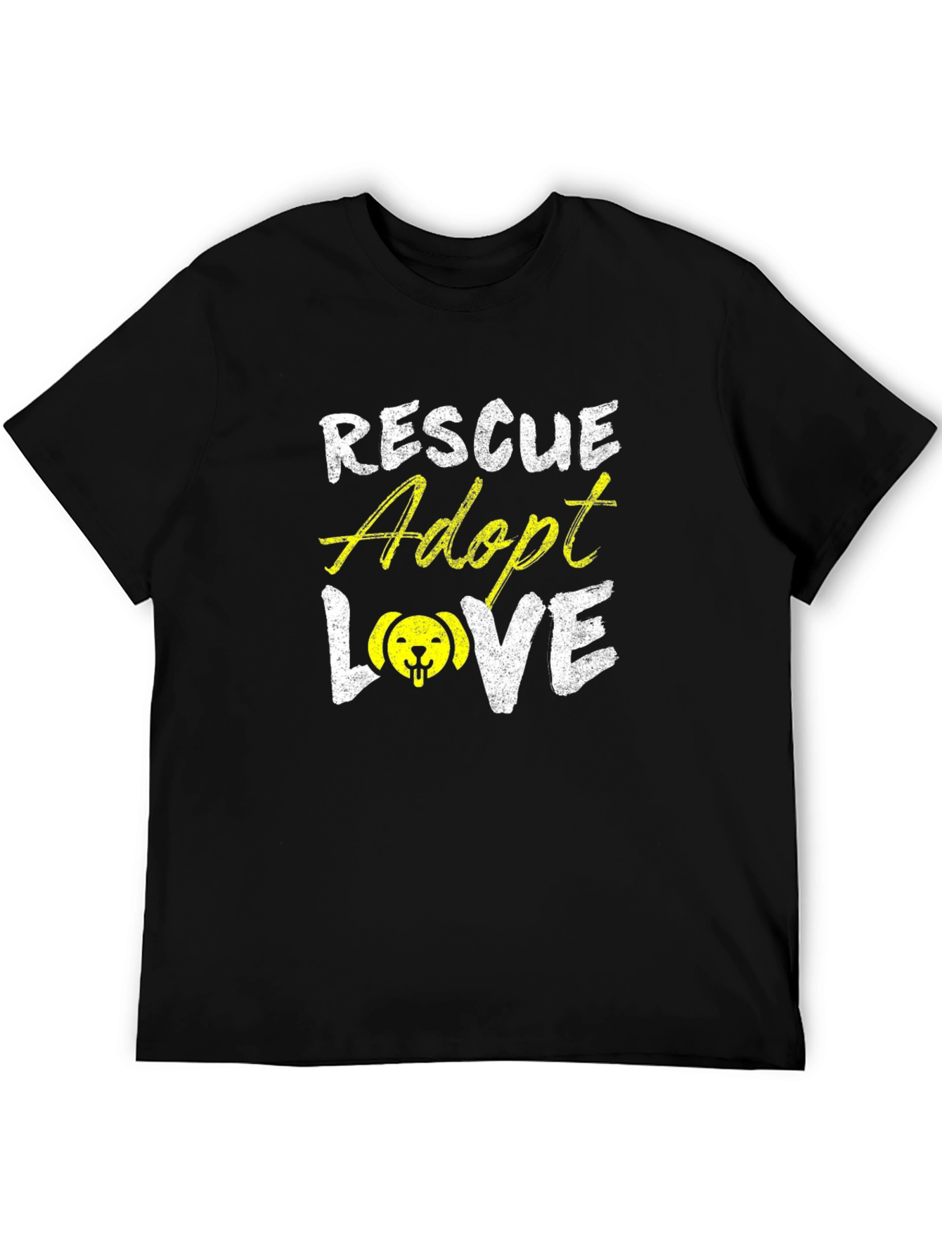 Rescue Adopt Love T-Shirt - Dog Lover Tee