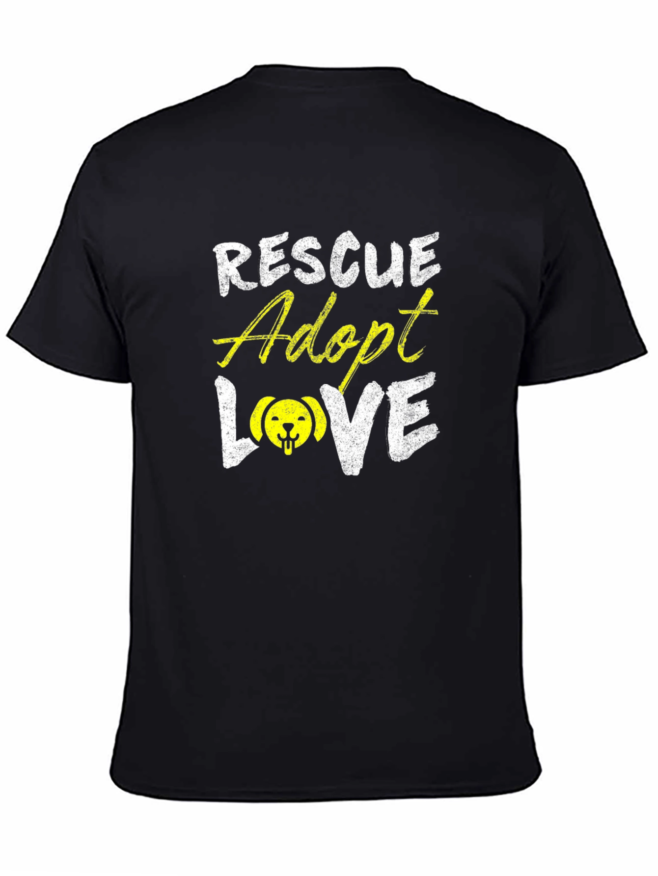 Rescue Adopt Love T-Shirt - Dog Lover Tee