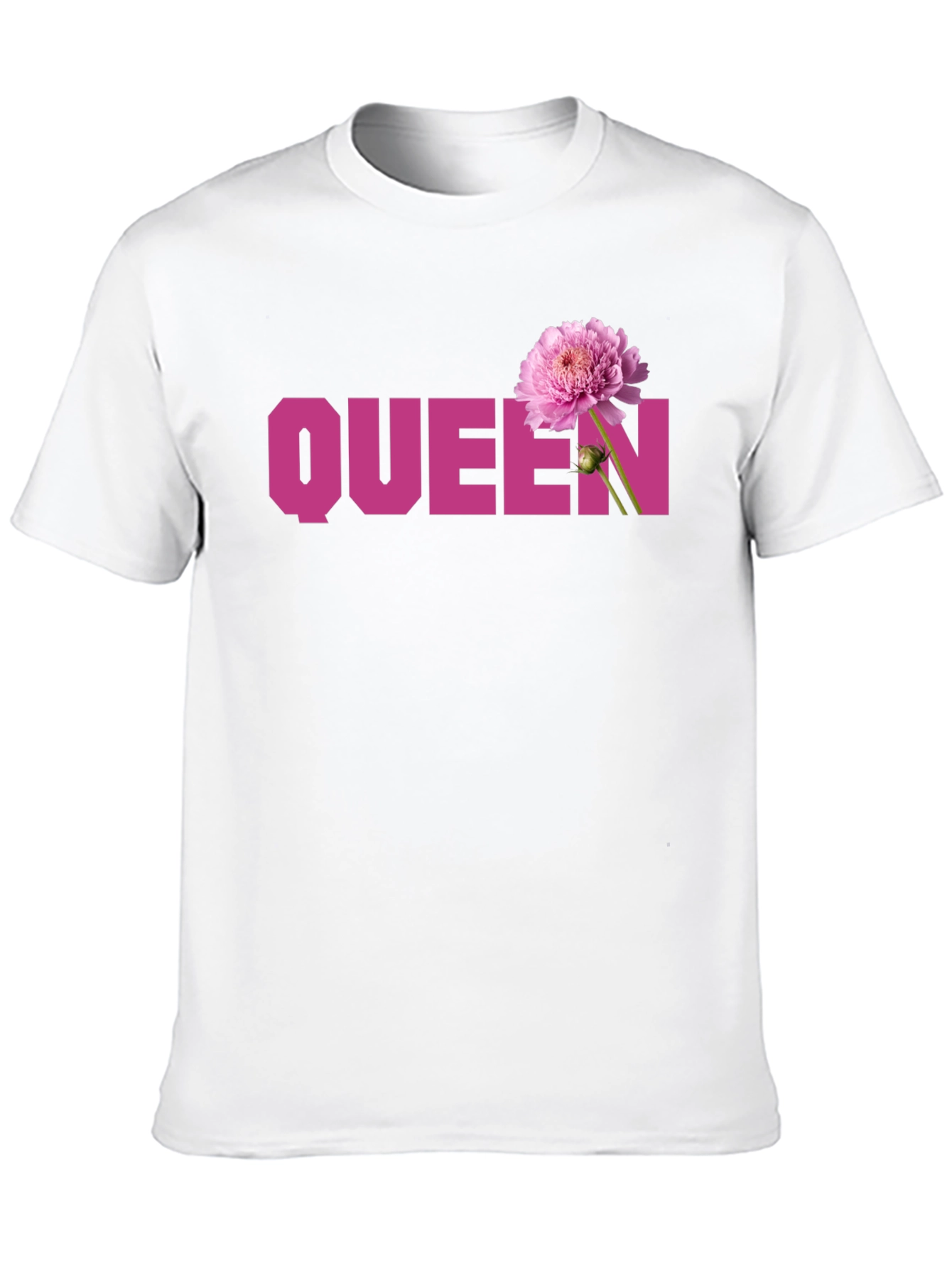Queen Flower Graphic Tee - Stylish Womens T-Shirt