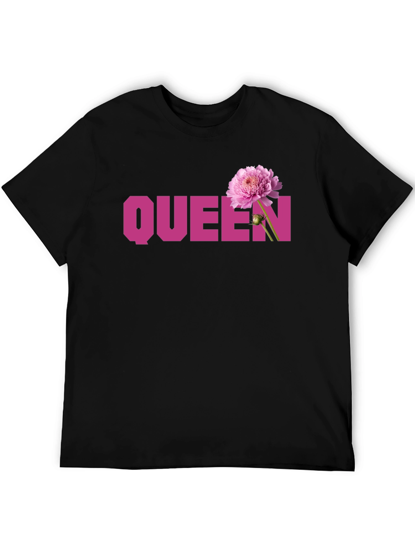 Queen Flower Graphic Tee - Stylish Womens T-Shirt