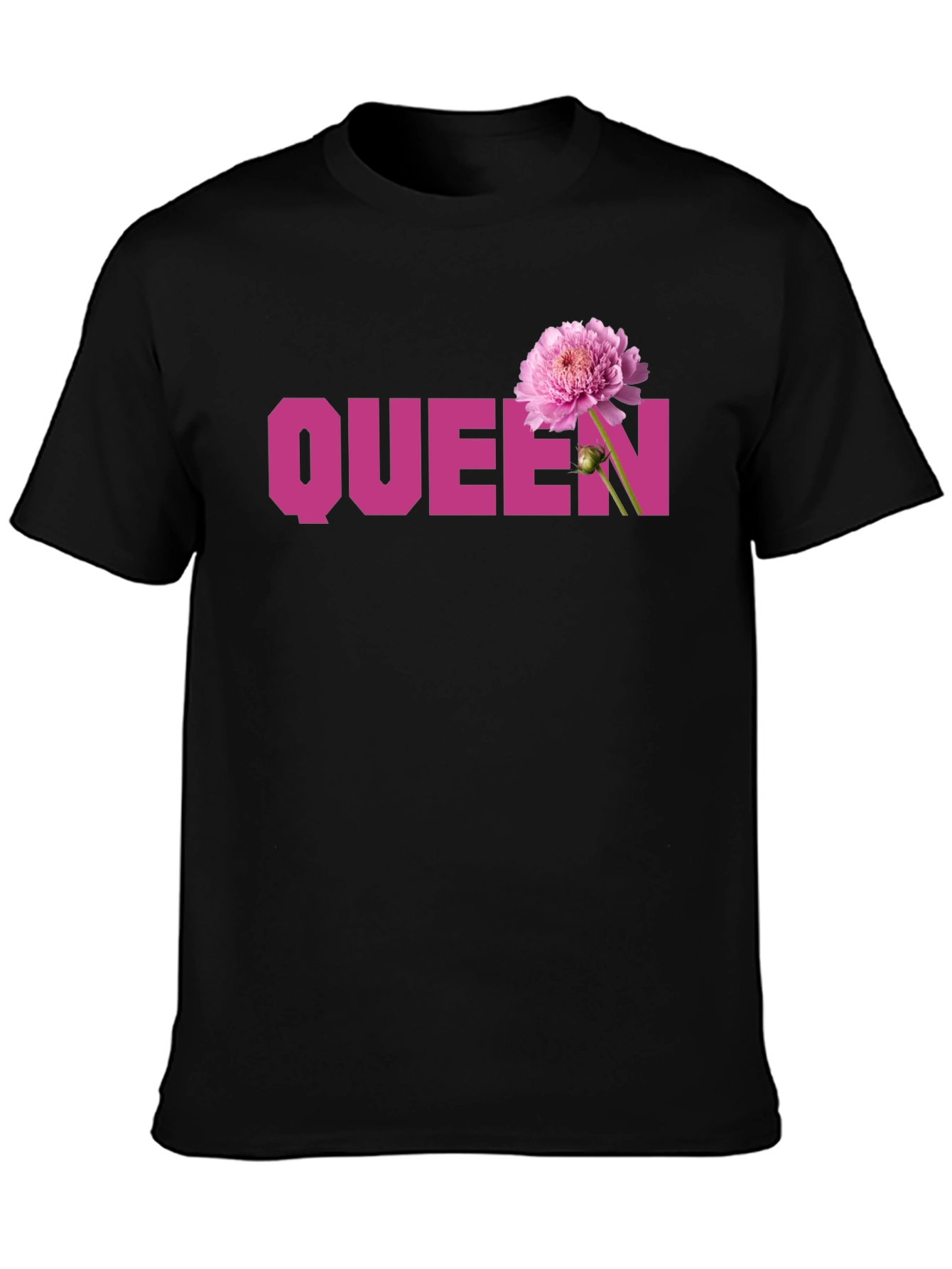 Queen Flower Graphic Tee - Stylish Womens T-Shirt