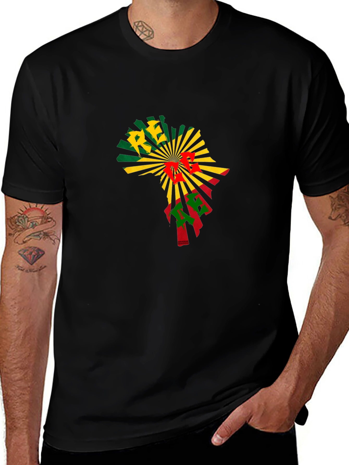 RE Ethiopia T-Shirt Africa Map Design