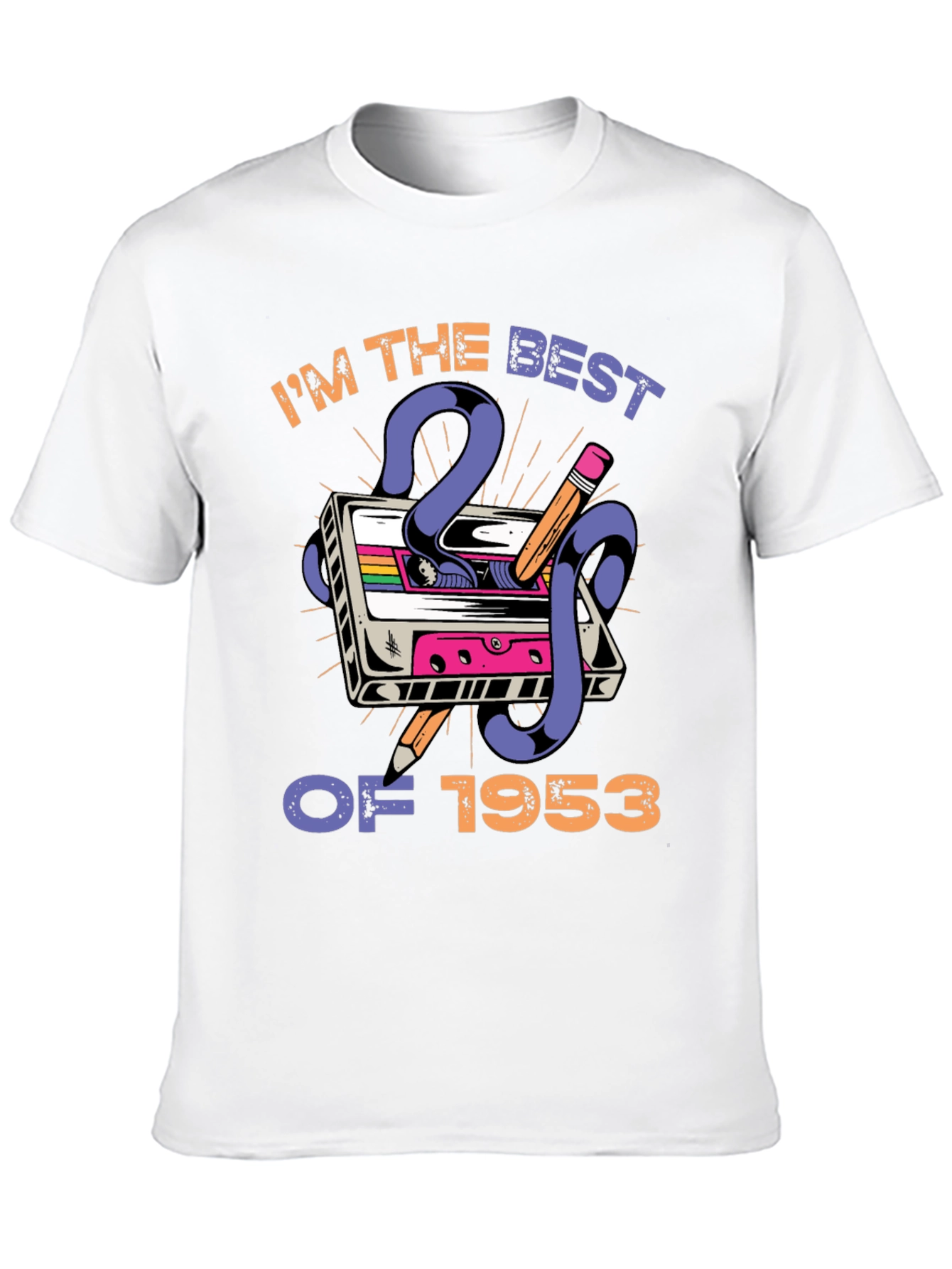 Retro Cassette Tape 1953 Birthday T-Shirt