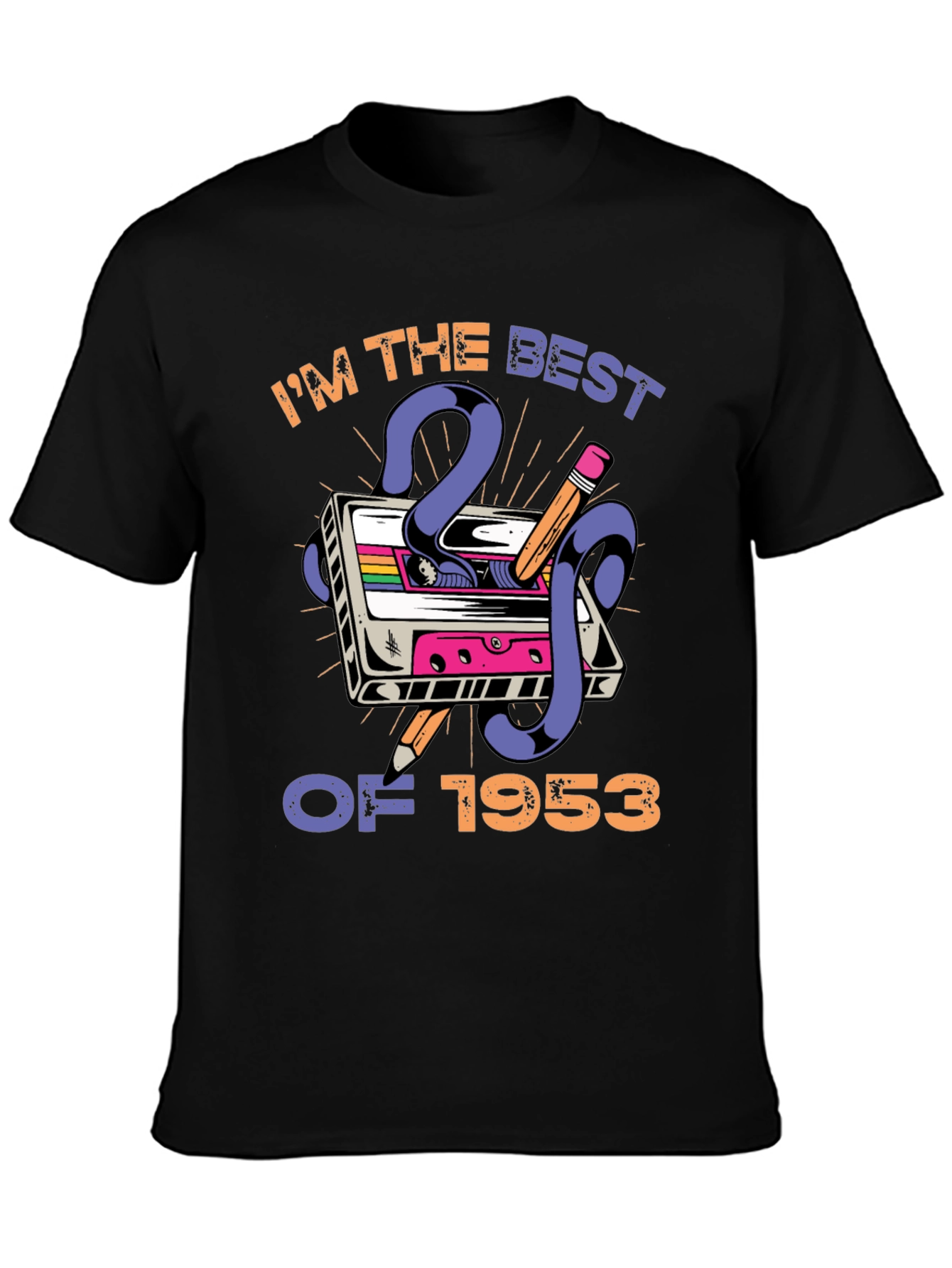 Retro Cassette Tape 1953 Birthday T-Shirt
