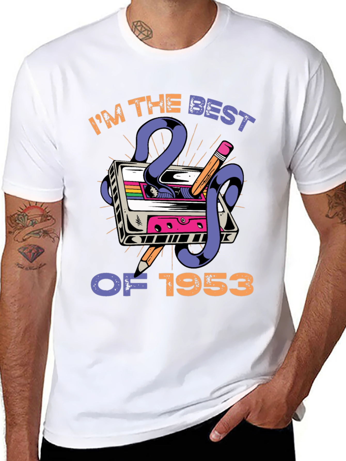Retro Cassette Tape 1953 Birthday T-Shirt