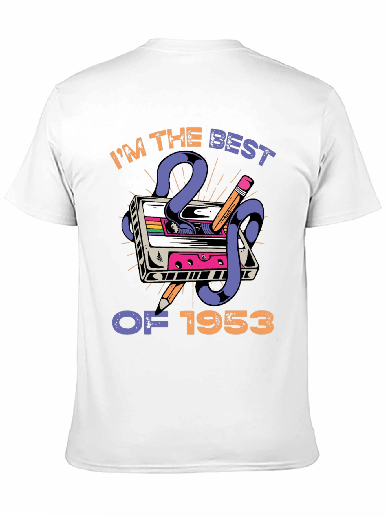 Retro Cassette Tape 1953 Birthday T-Shirt