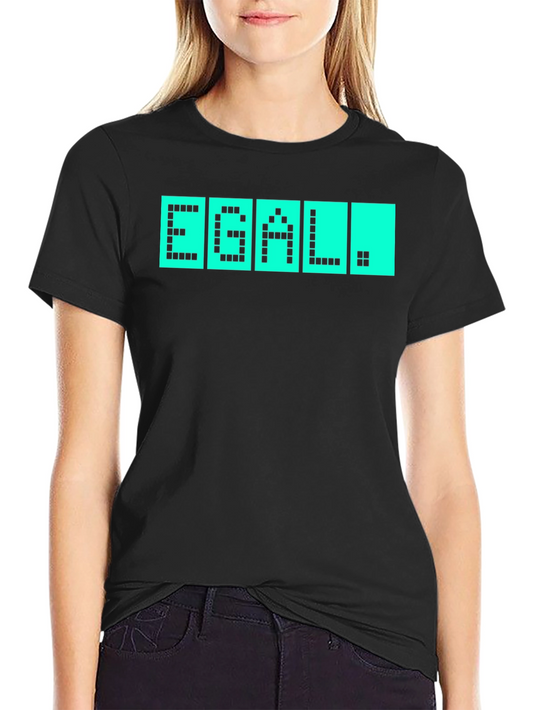 EGAL T-Shirt - Quirky Pixel Display Design