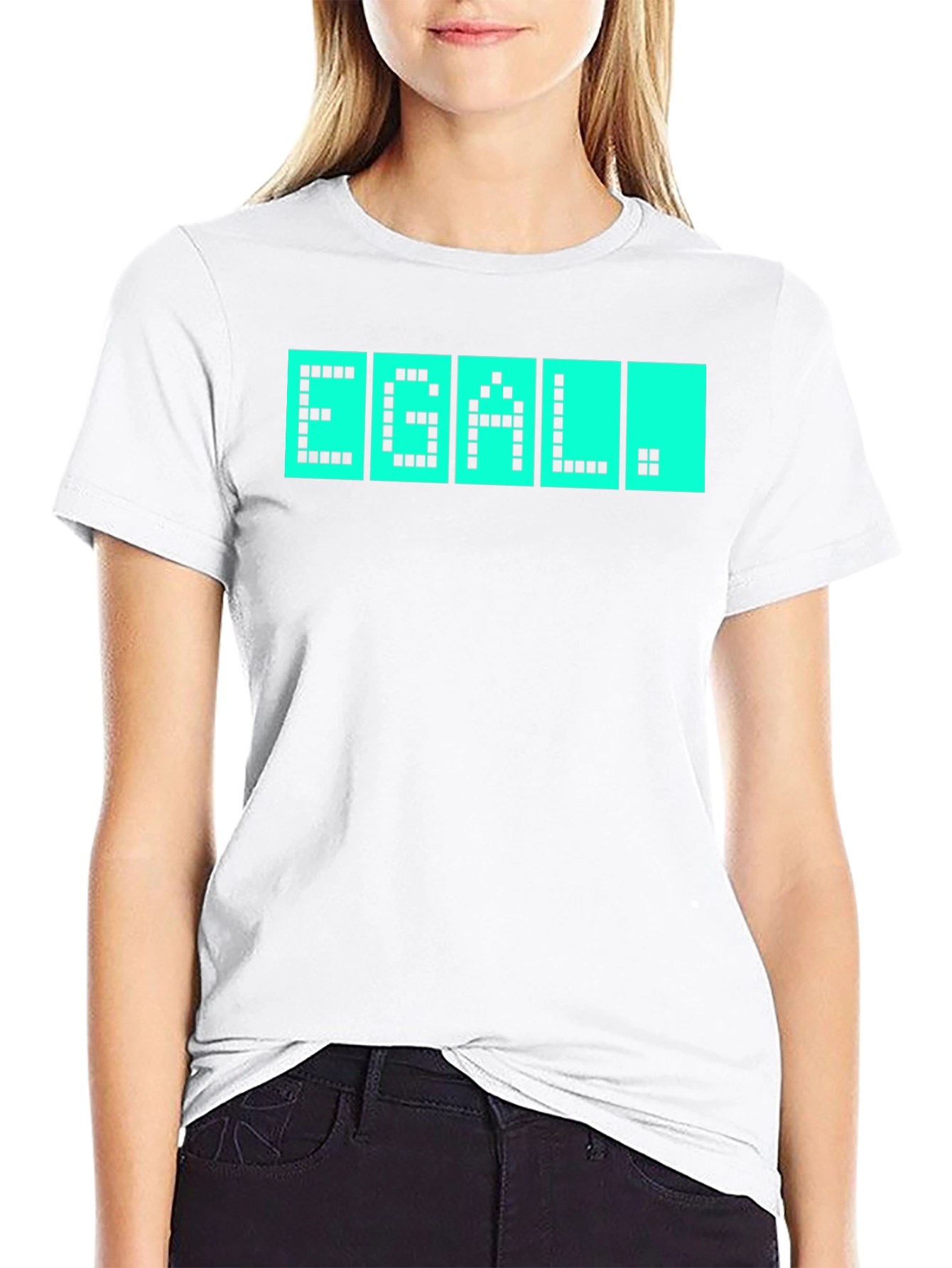 EGAL T-Shirt - Quirky Pixel Display Design
