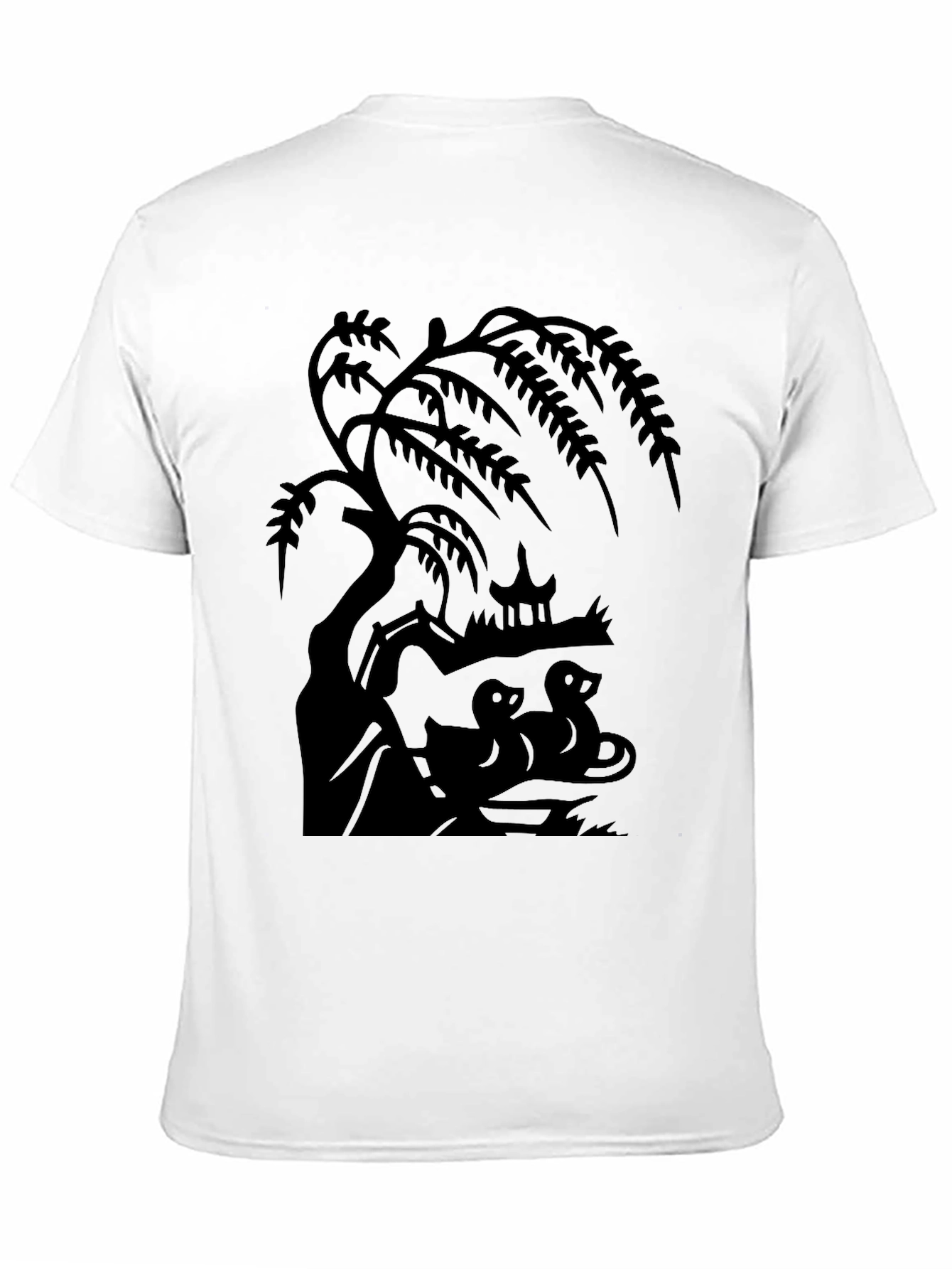 Nature Scene Black T-Shirt