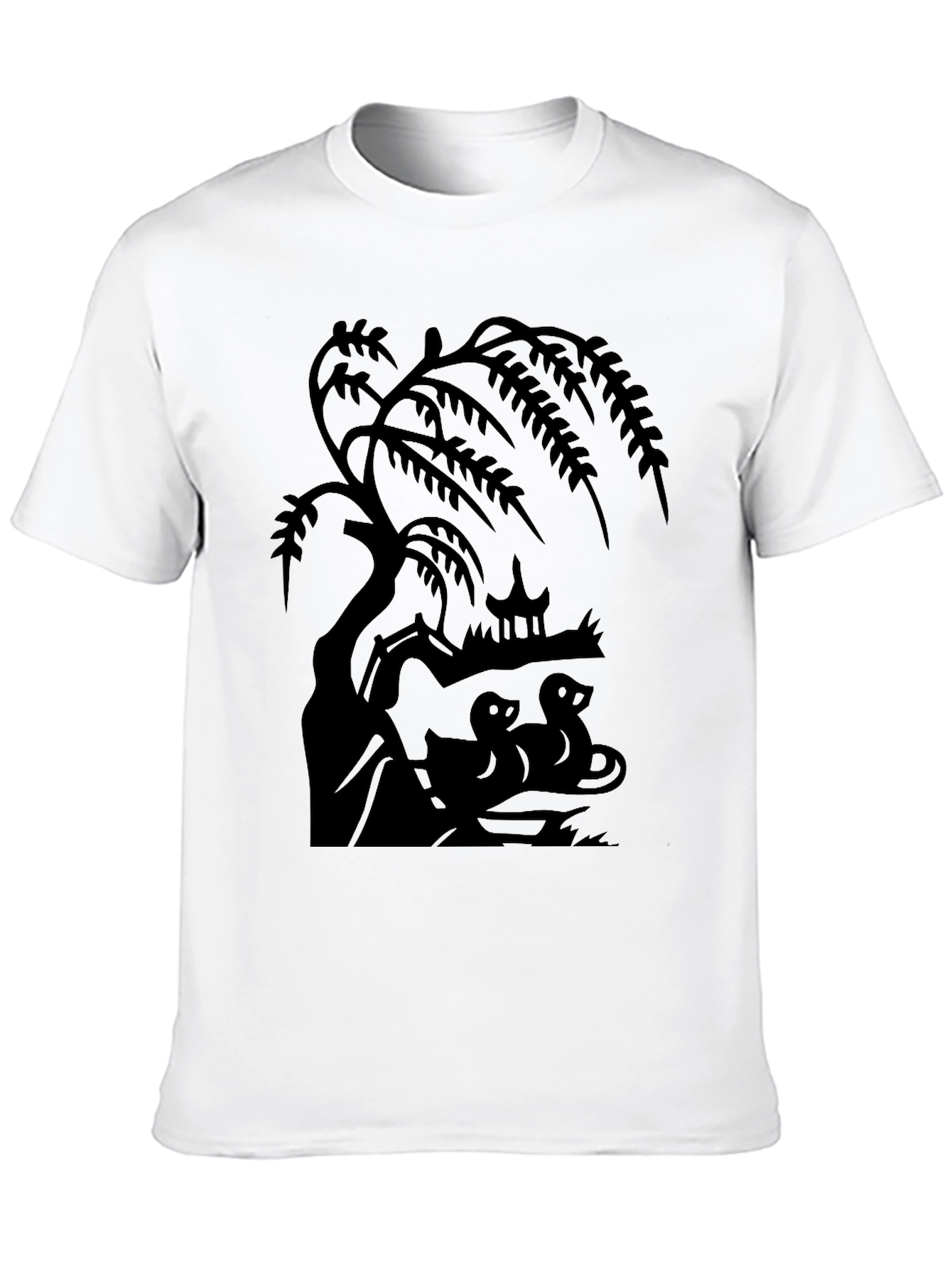 Nature Scene Black T-Shirt
