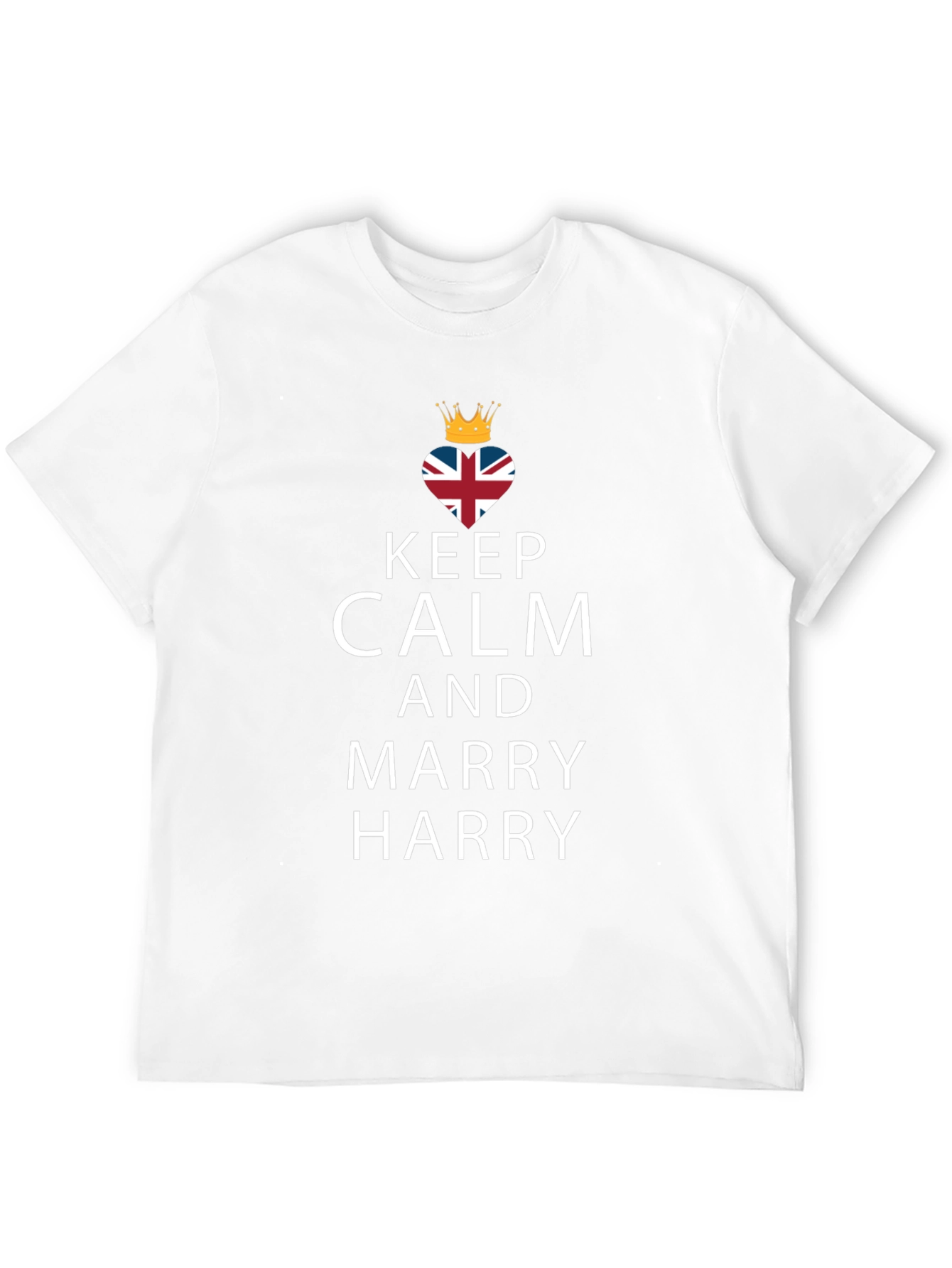 Keep Calm and Marry Harry Black T-Shirt
