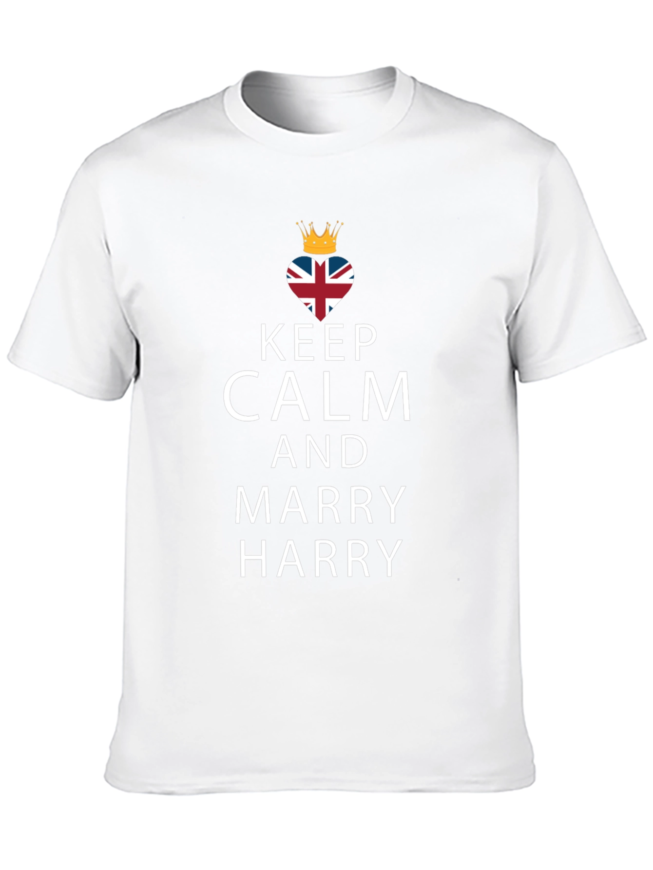 Keep Calm and Marry Harry Black T-Shirt