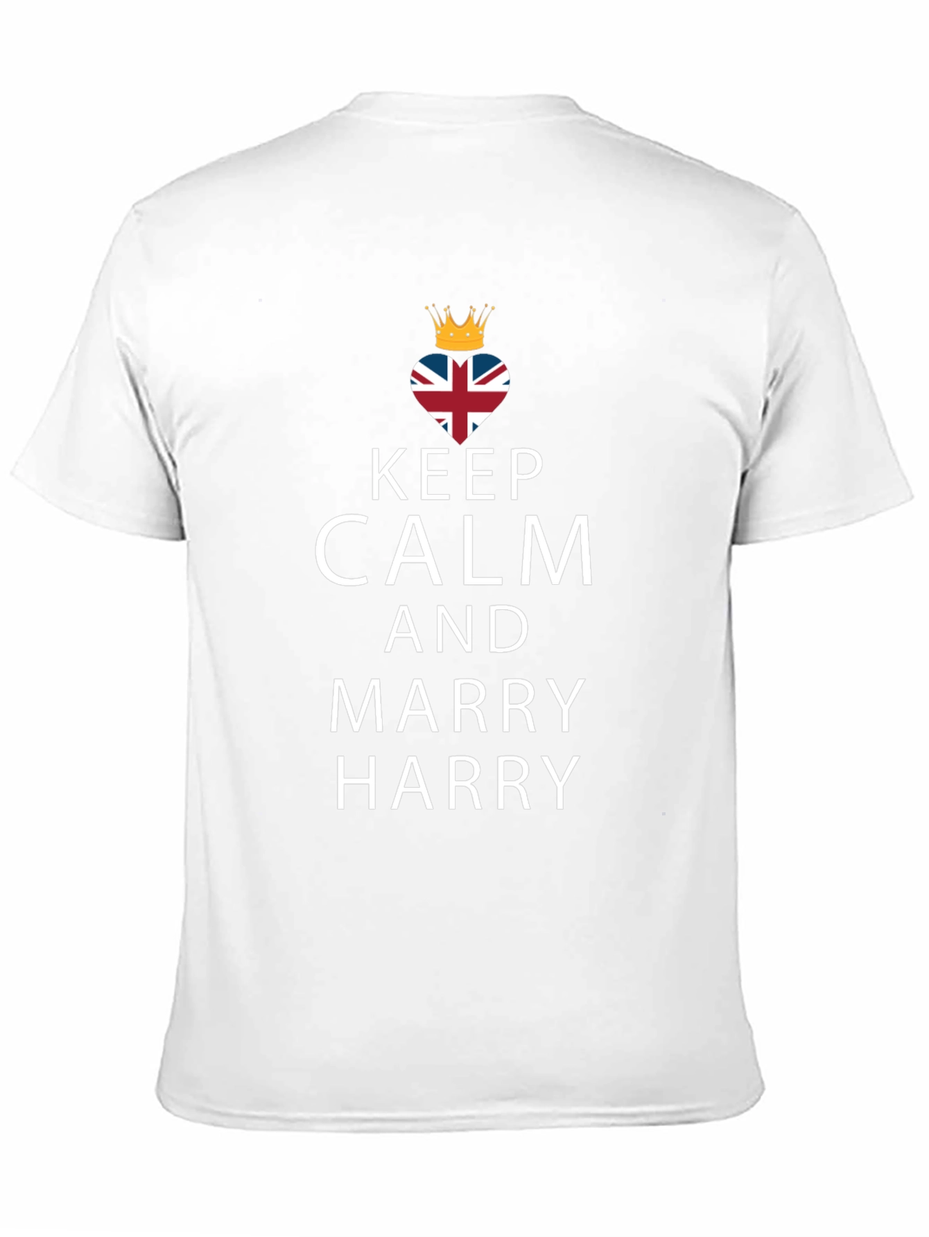 Keep Calm and Marry Harry Black T-Shirt