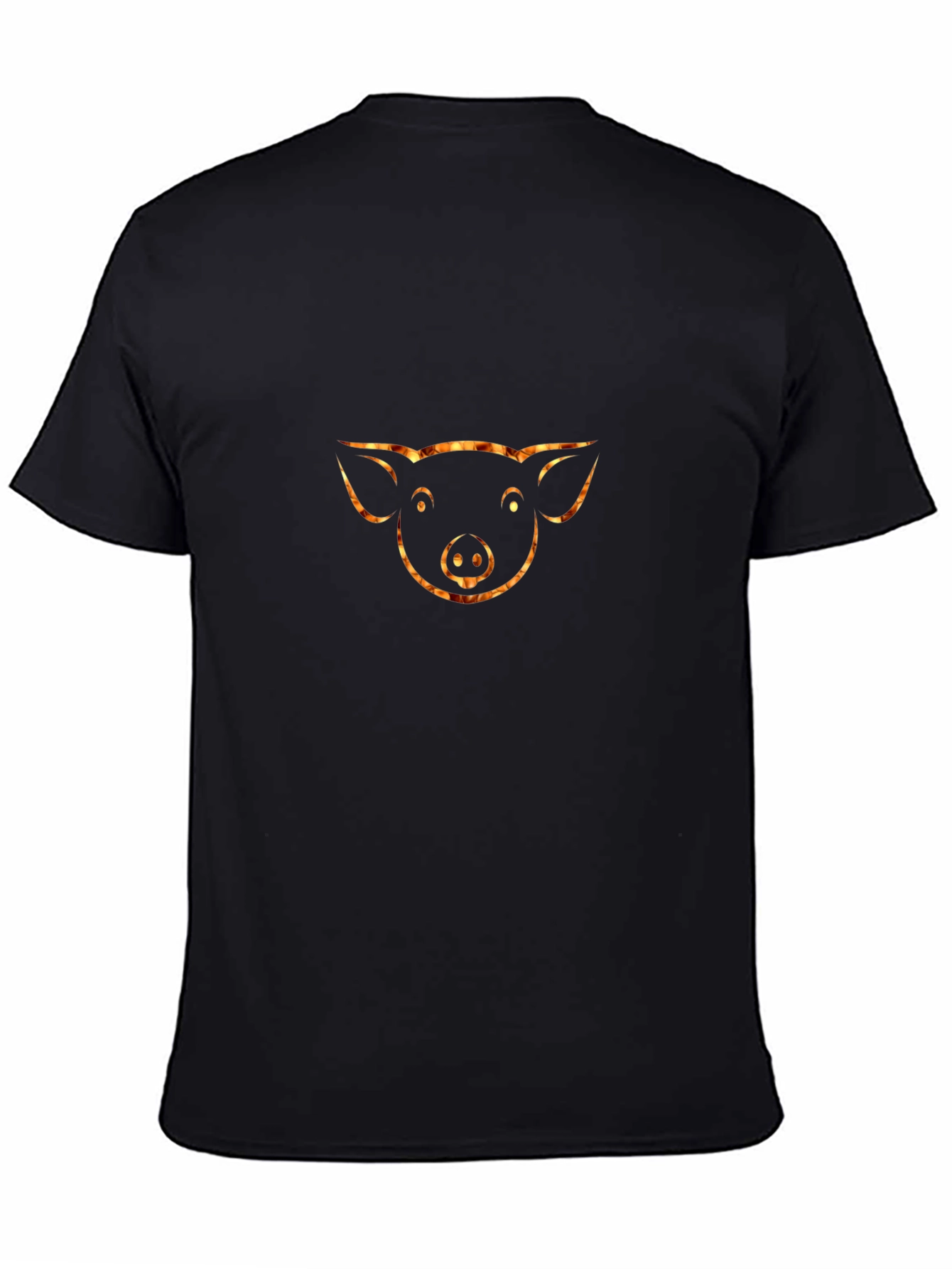 Pig Face Graphic Black T-Shirt