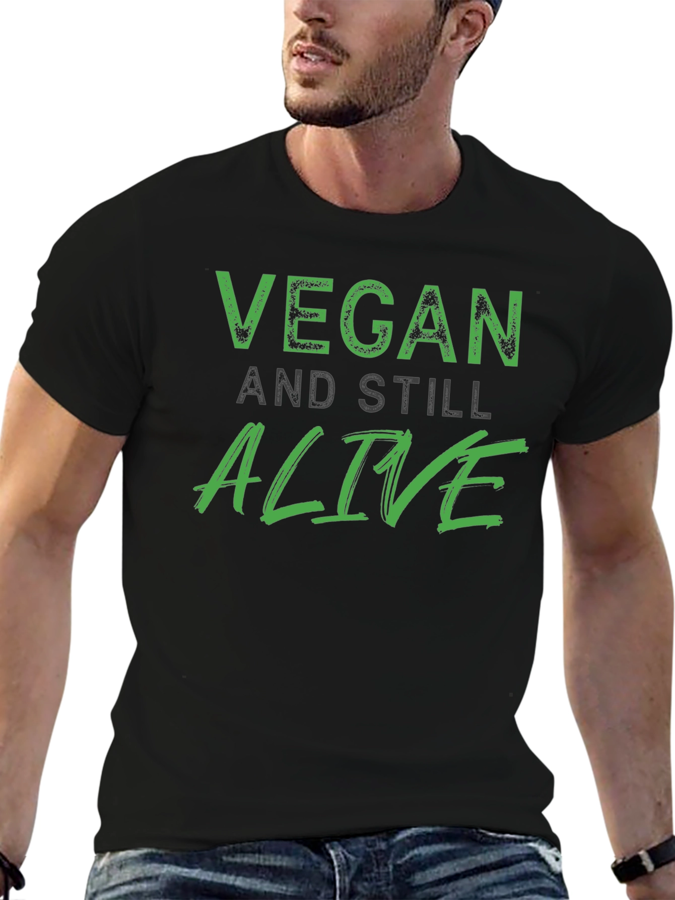 Vegan and Still Alive T-Shirt - Black