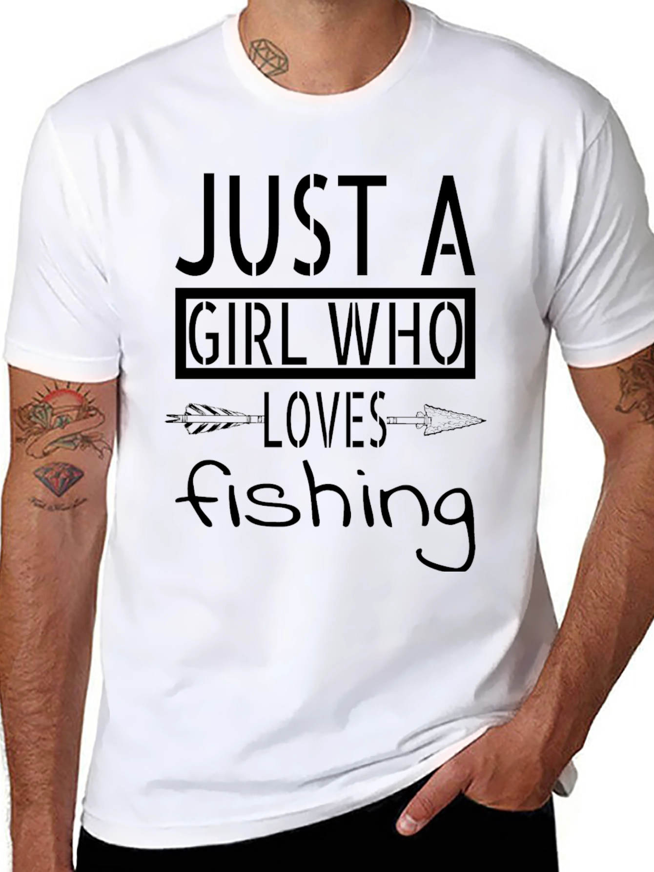 Just a Girl Who Loves Fishing T-Shirt