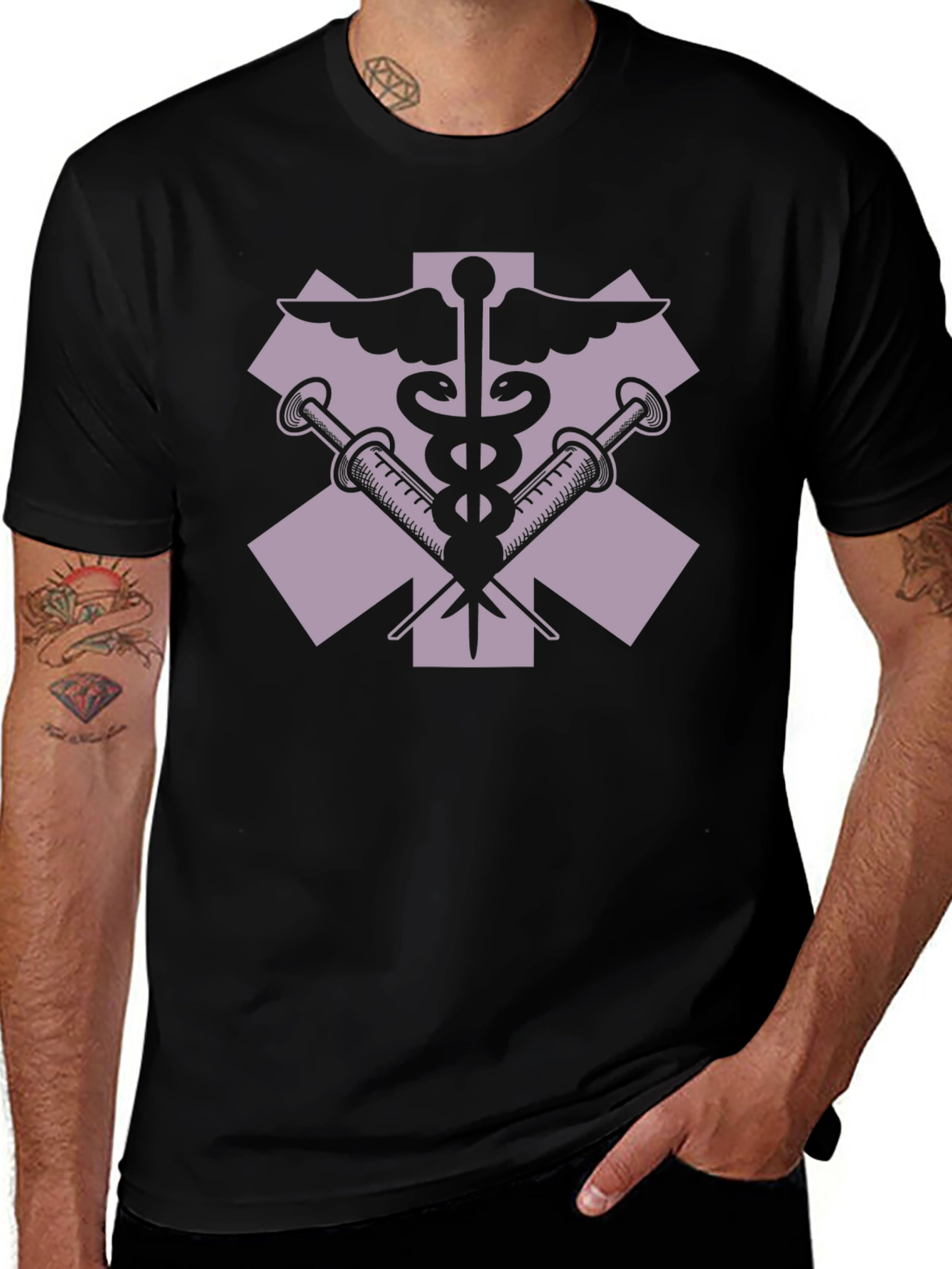 Medical Symbol T-Shirt - Black