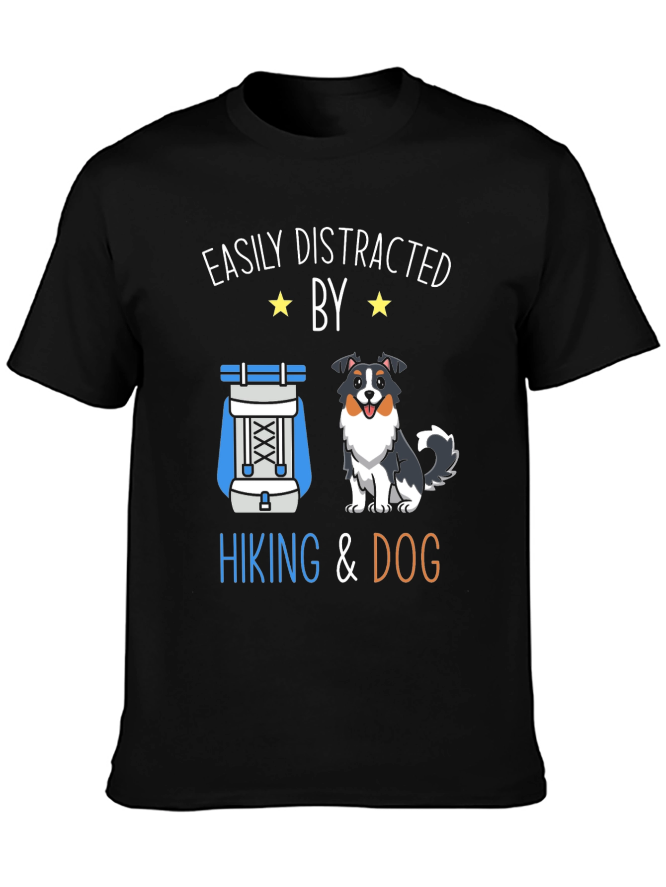 Easily Distracted By Hiking & Dog T-Shirt