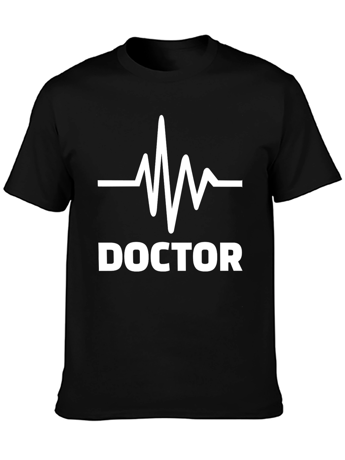 Doctor Heartbeat Graphic T-Shirt - Black