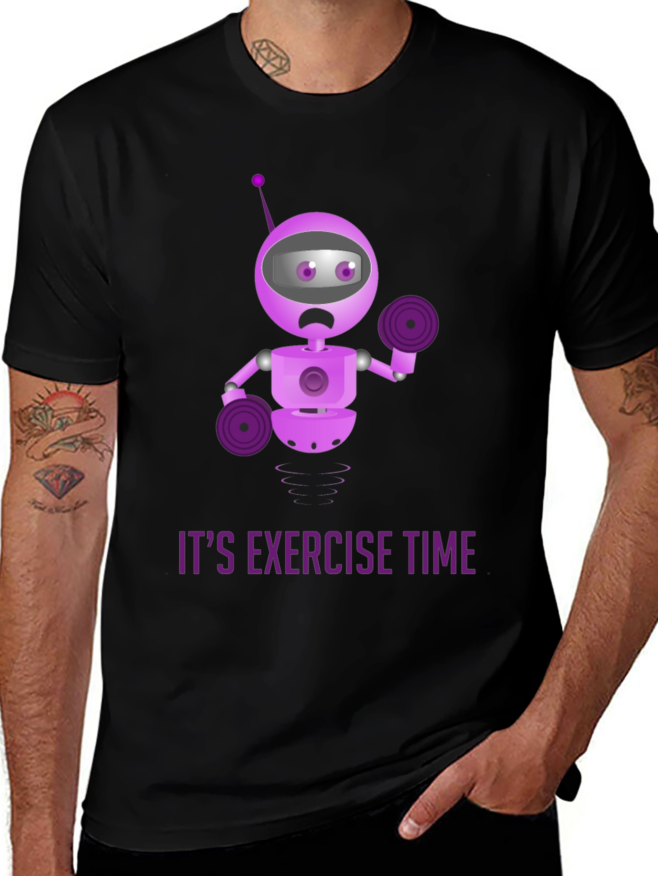 Robot Exercise Time T-Shirt