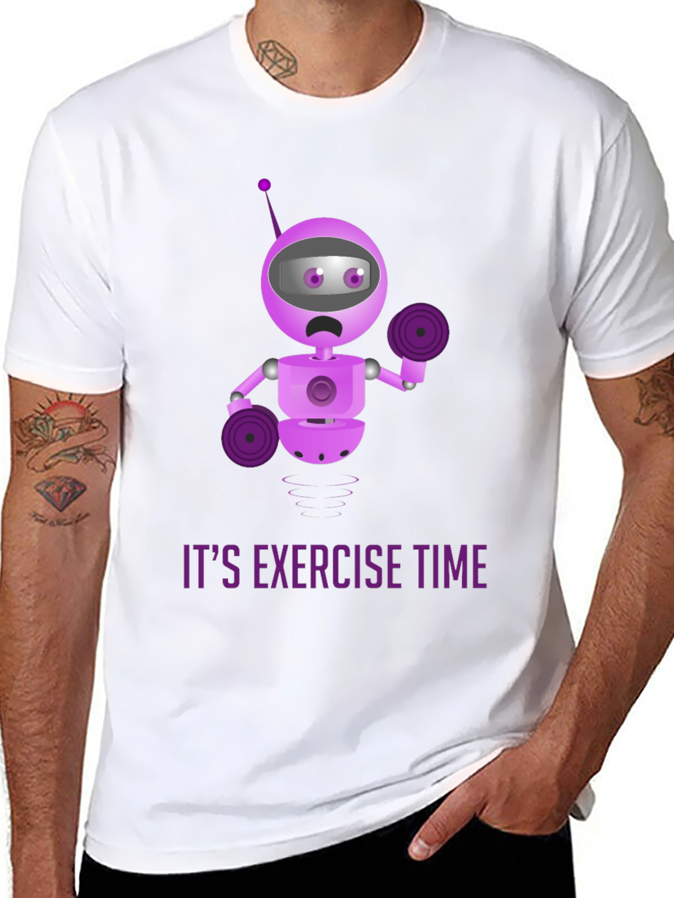 Robot Exercise Time T-Shirt
