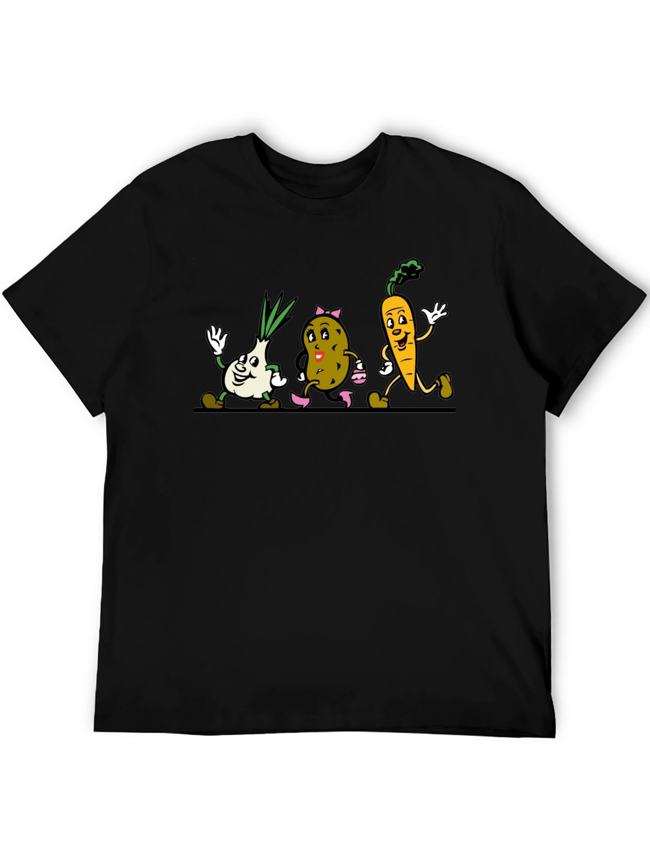 Cartoon Vegetable Graphic Tee
