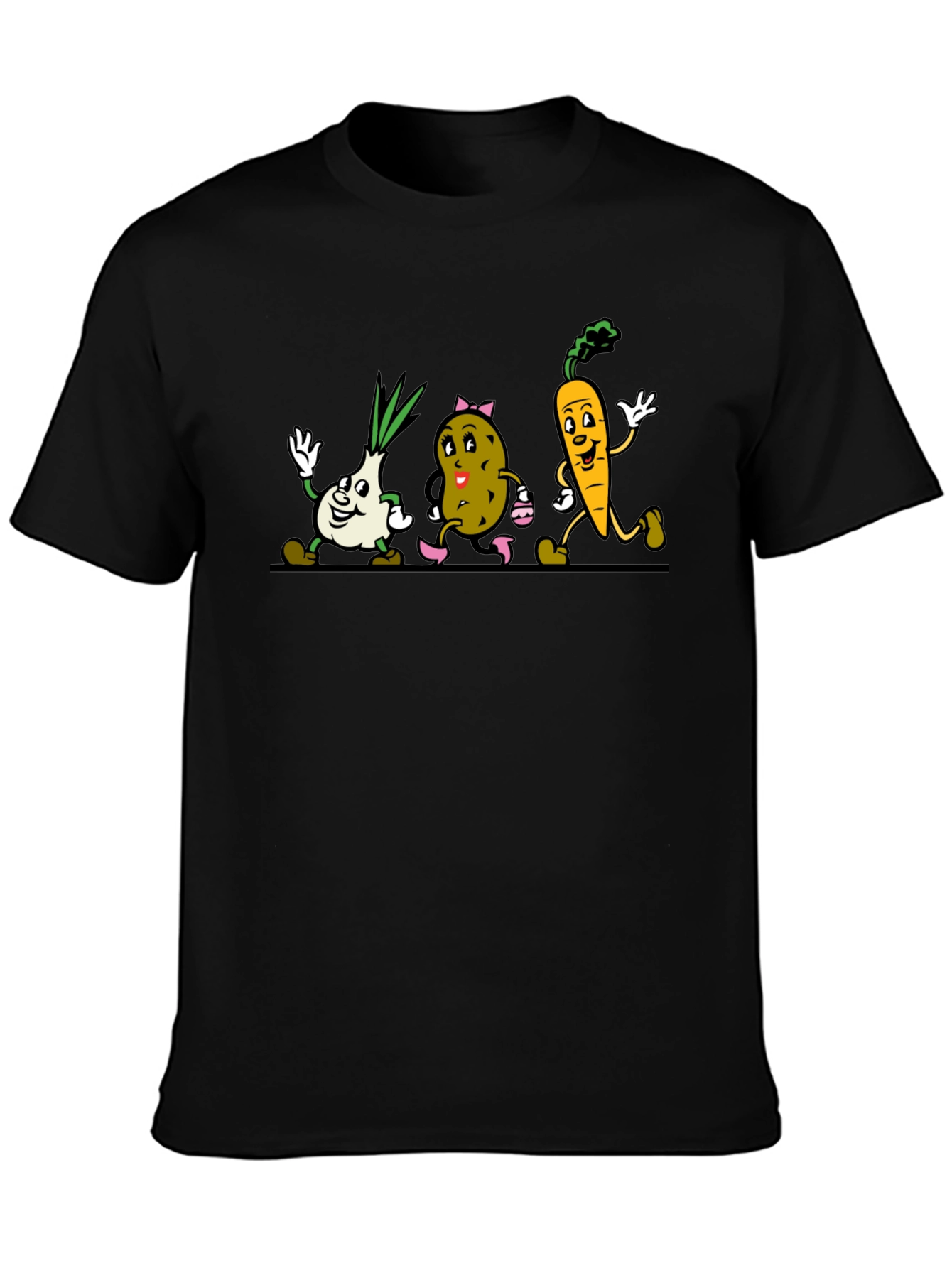 Cartoon Vegetable Graphic Tee