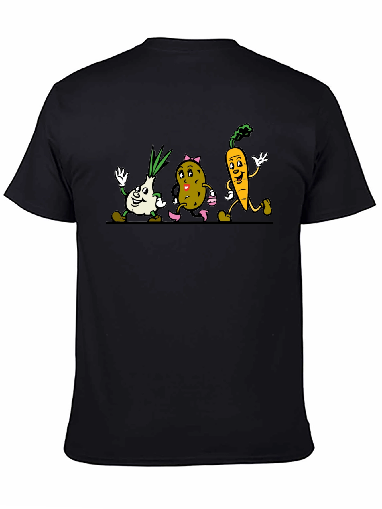 Cartoon Vegetable Graphic Tee