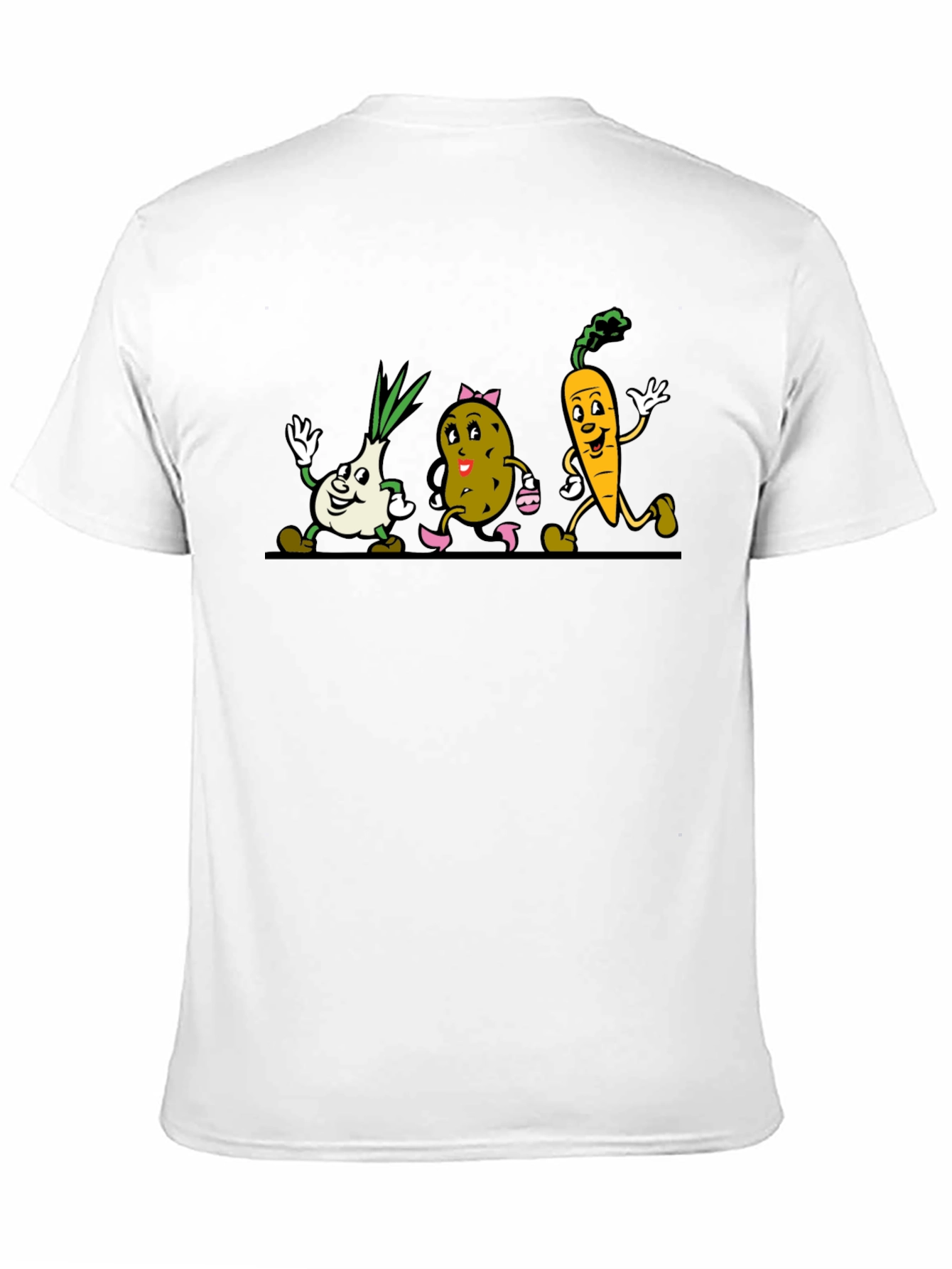 Cartoon Vegetable Graphic Tee