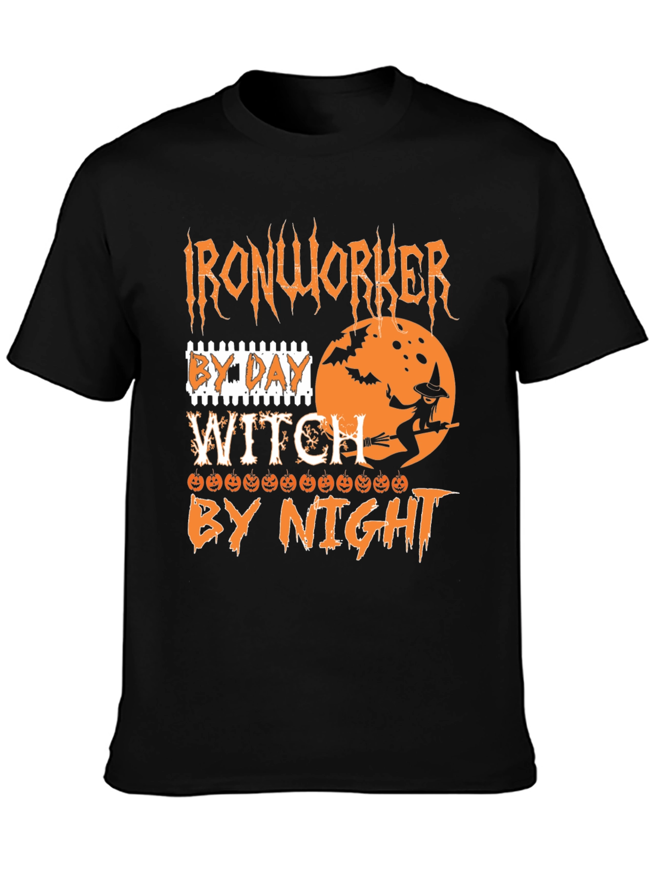 Ironworker Witch Halloween T-Shirt