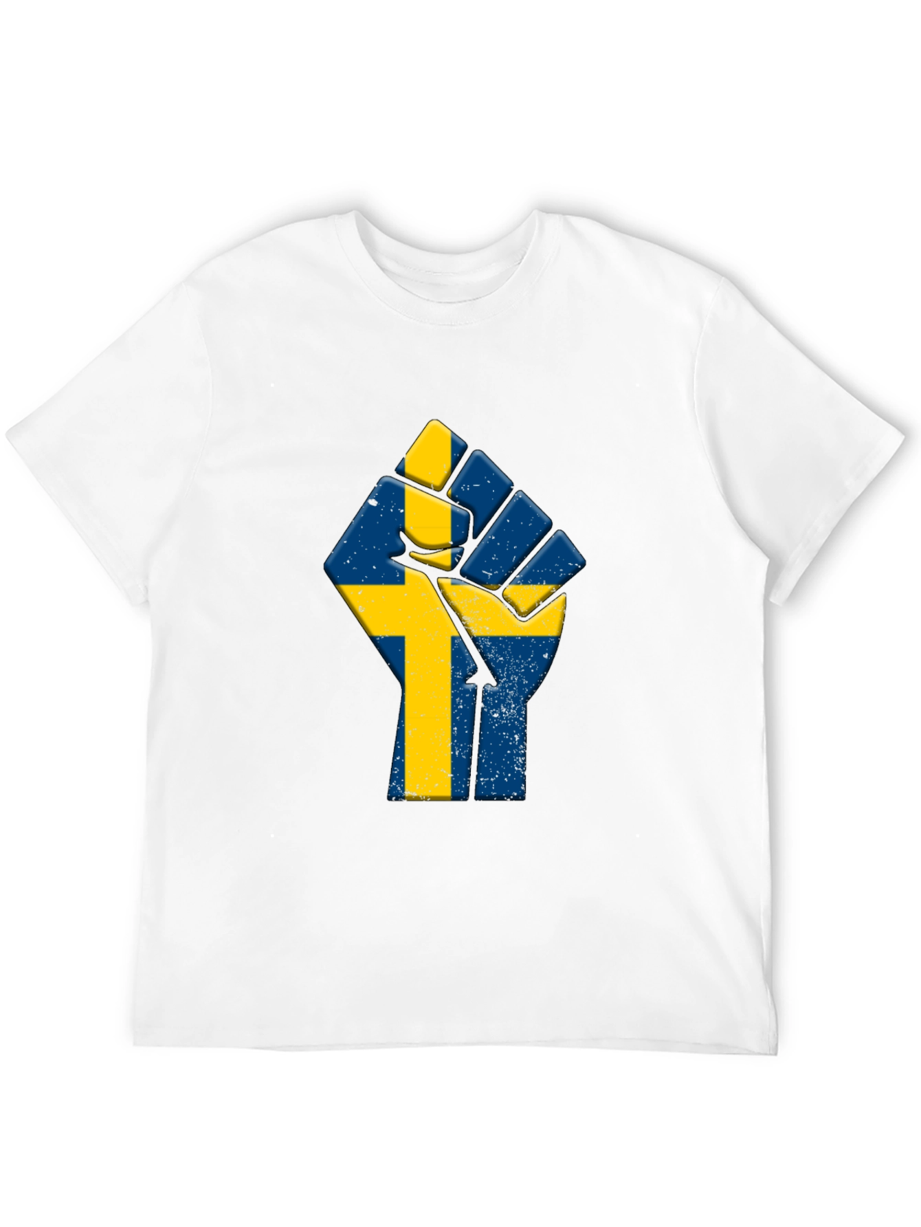 Sweden Flag Fist T-Shirt - Black Pride Tee