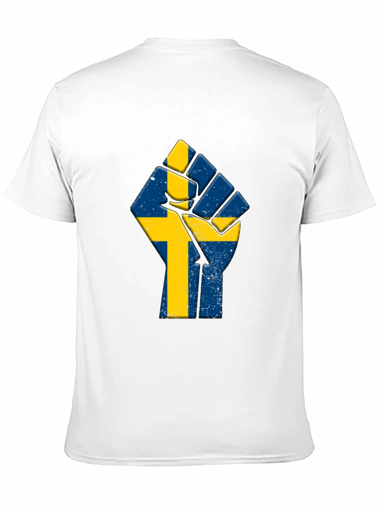 Sweden Flag Fist T-Shirt - Black Pride Tee