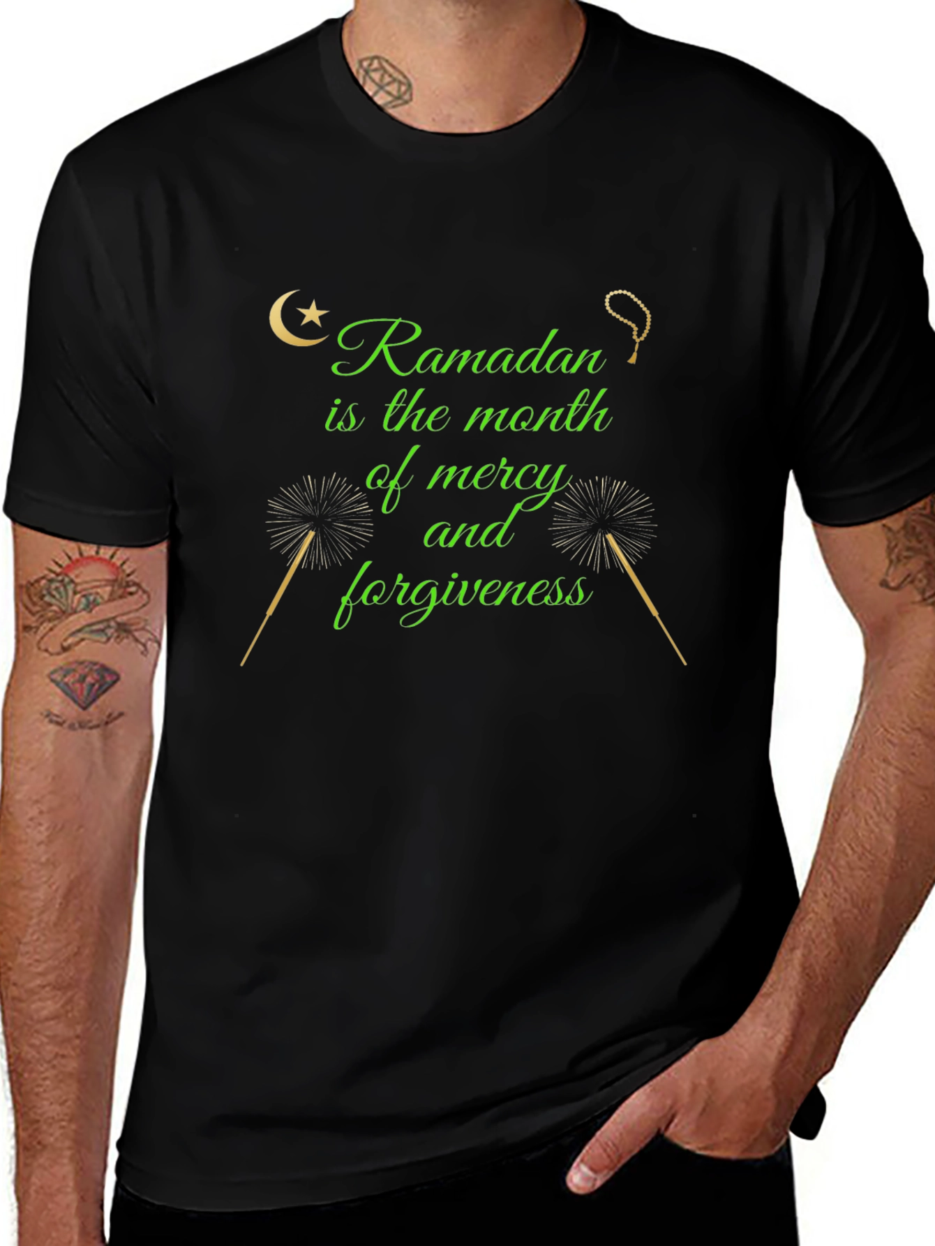 Ramadan Mercy & Forgiveness Black T-Shirt