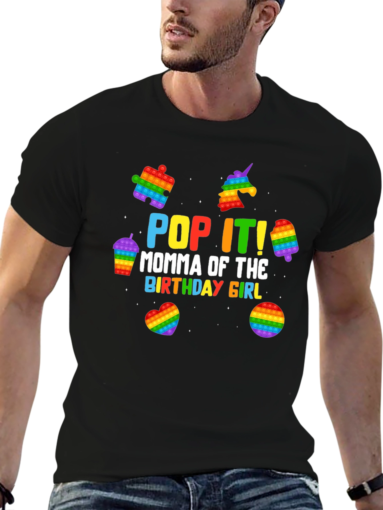 Pop It Birthday Girl Mom T-Shirt