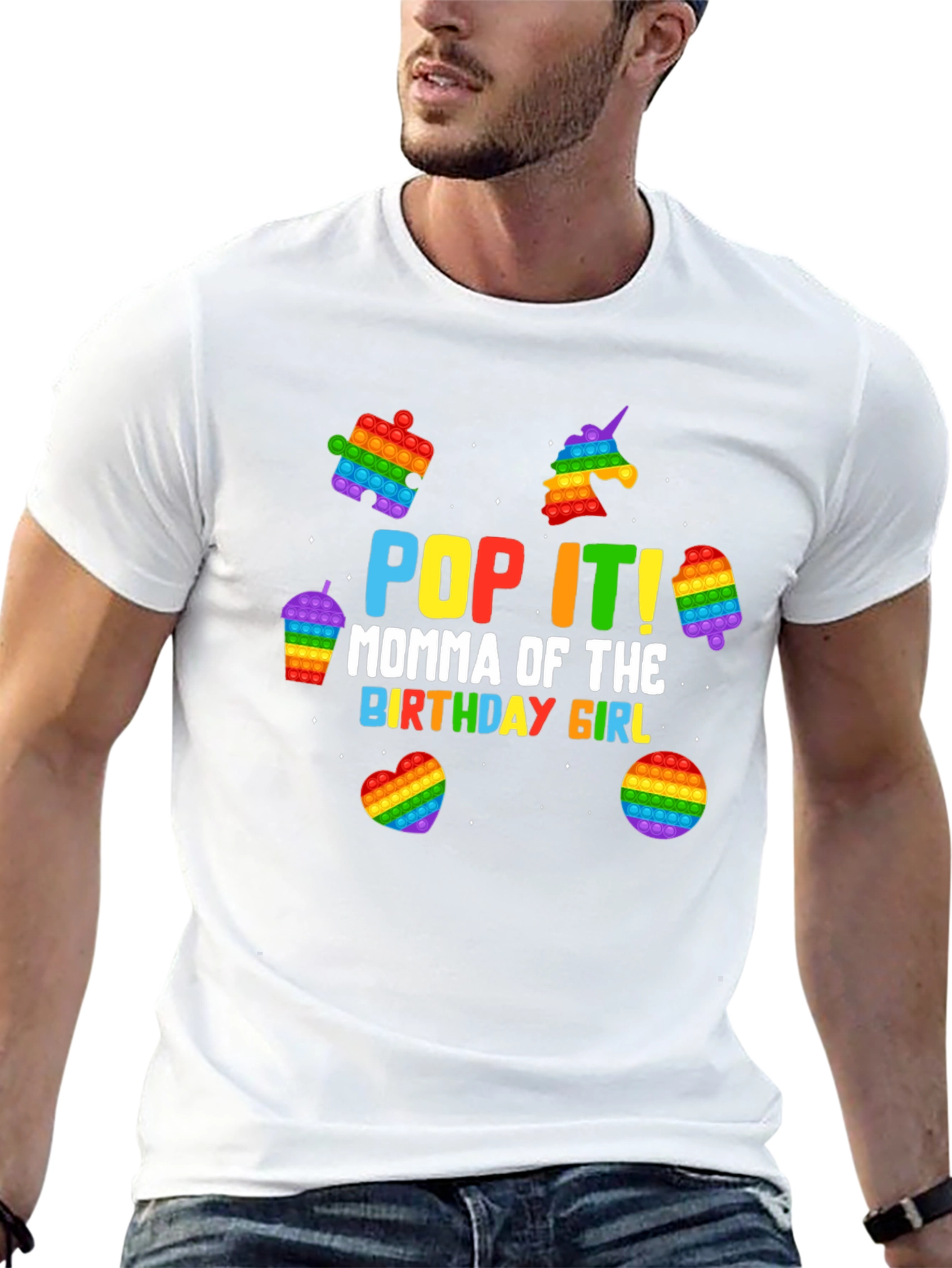 Pop It Birthday Girl Mom T-Shirt