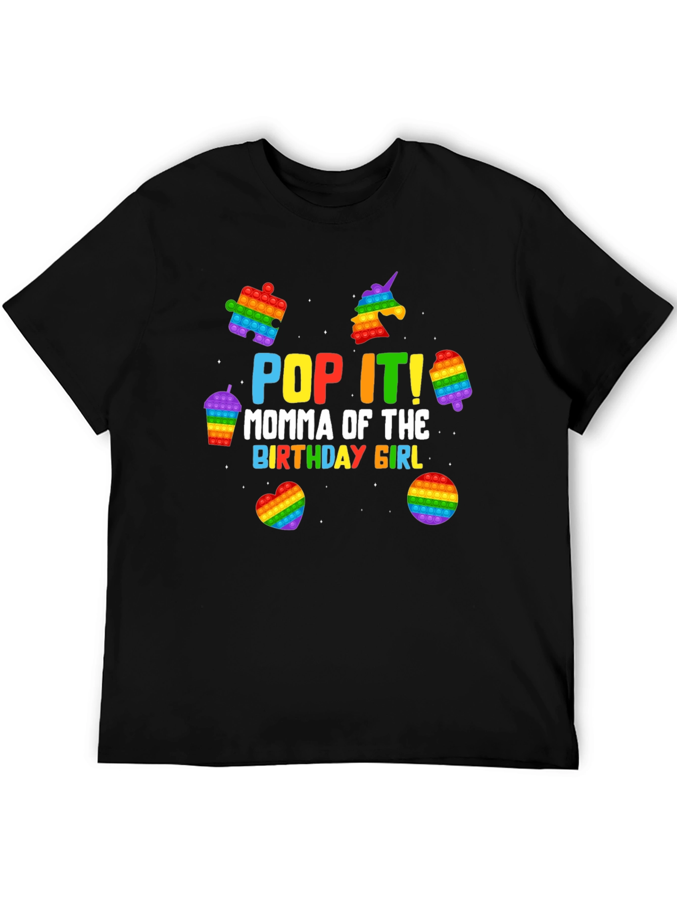 Pop It Birthday Girl Mom T-Shirt