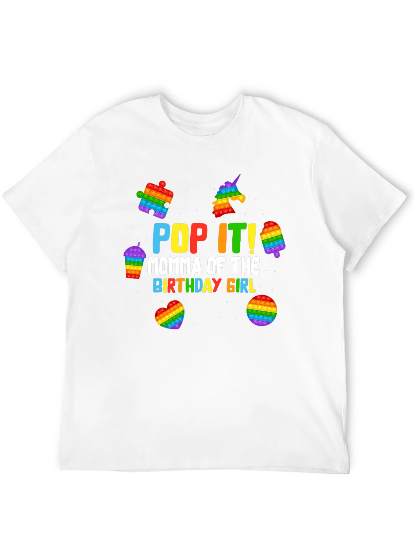 Pop It Birthday Girl Mom T-Shirt