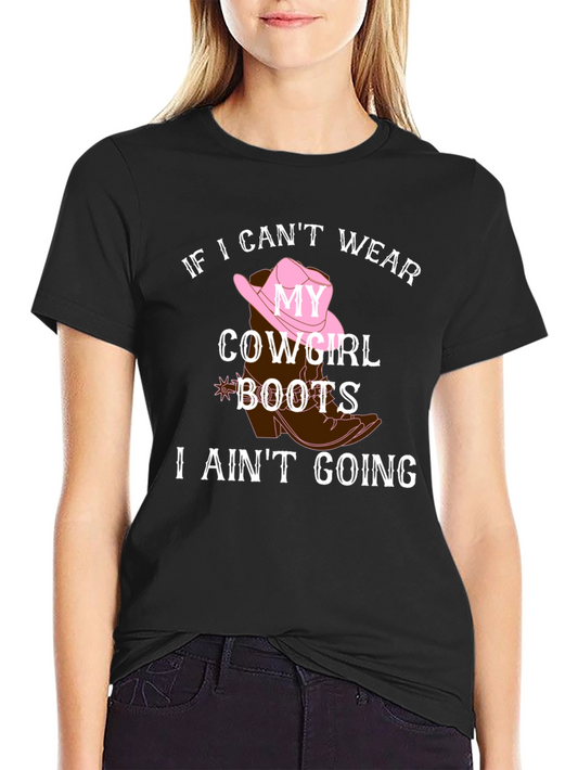 Cowgirl Boots Graphic Tee - Country Style Shirt