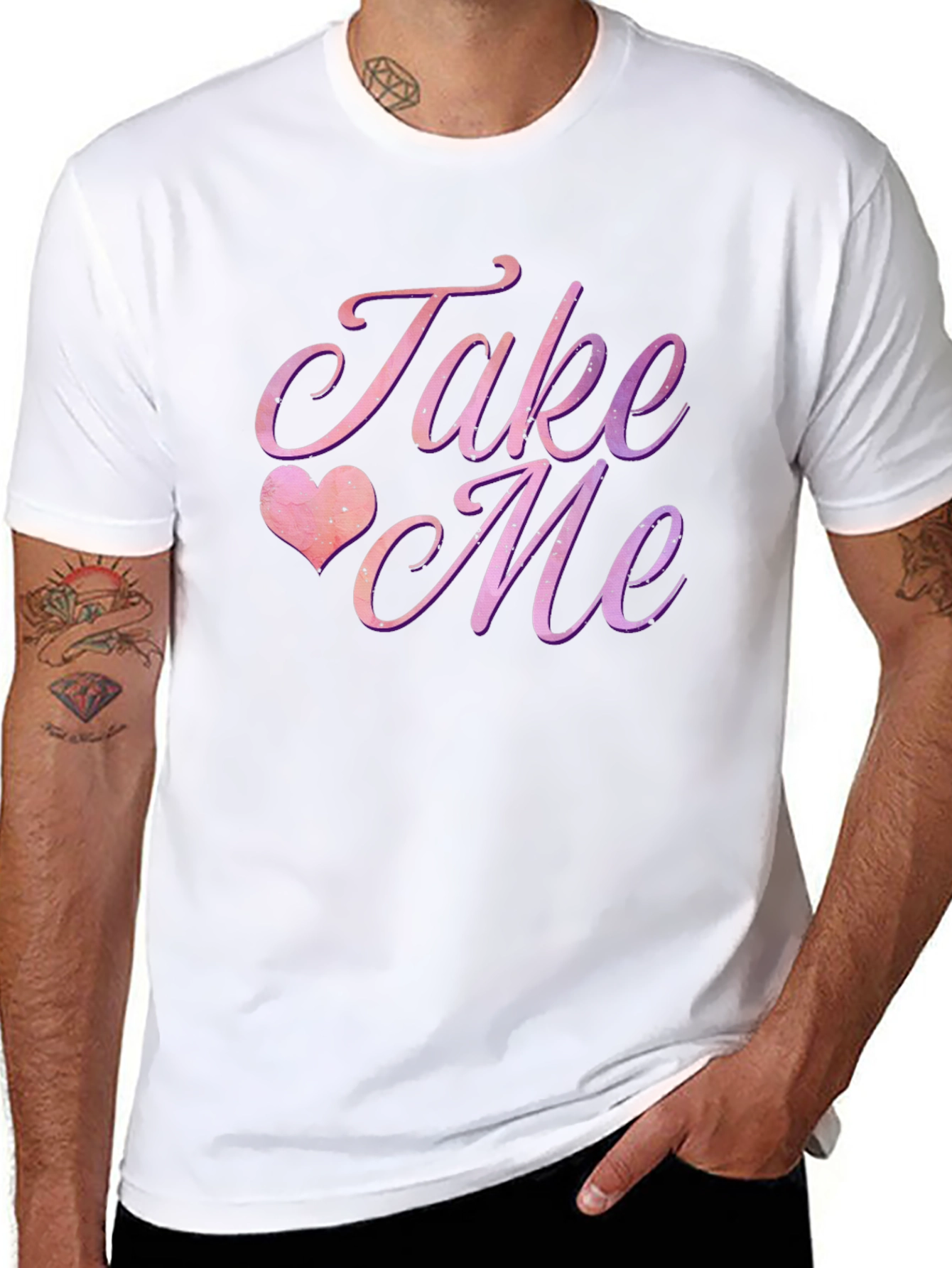 Take Me Graphic Tee - Romantic Black T-Shirt